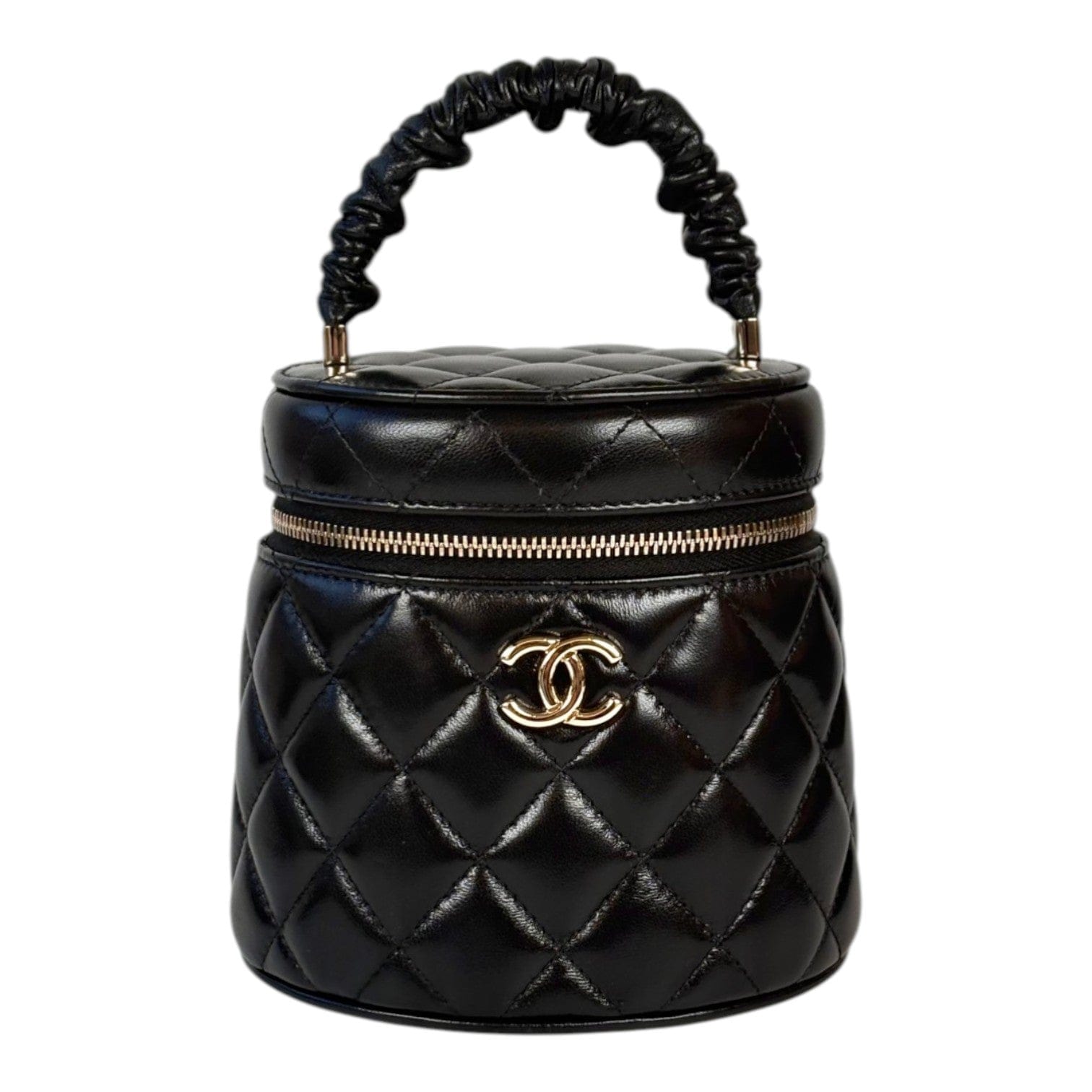 Chanel Black 22S Top Handle Mini Vanity Bag