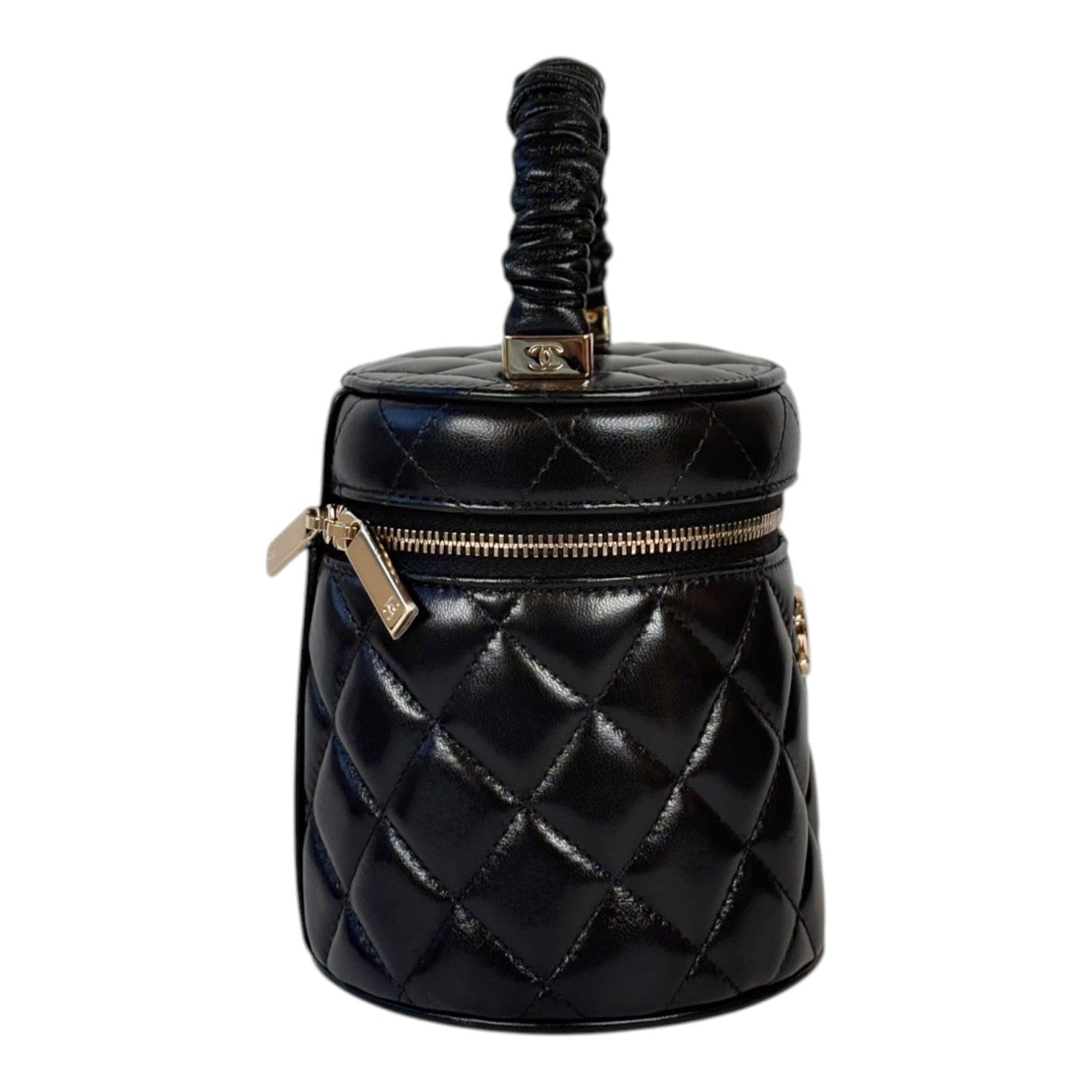 Chanel Black 22S Top Handle Mini Vanity Bag