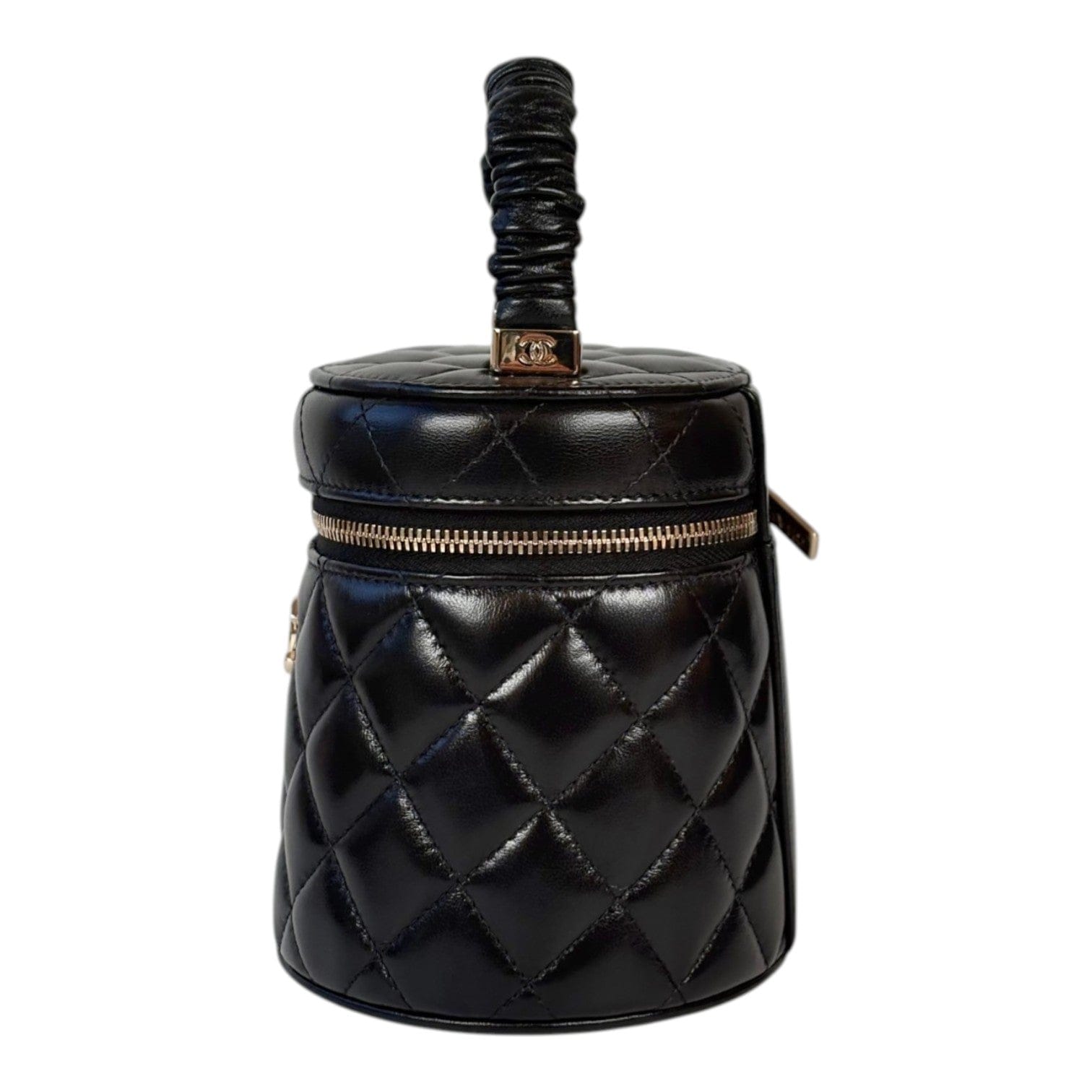 Chanel Black 22S Top Handle Mini Vanity Bag