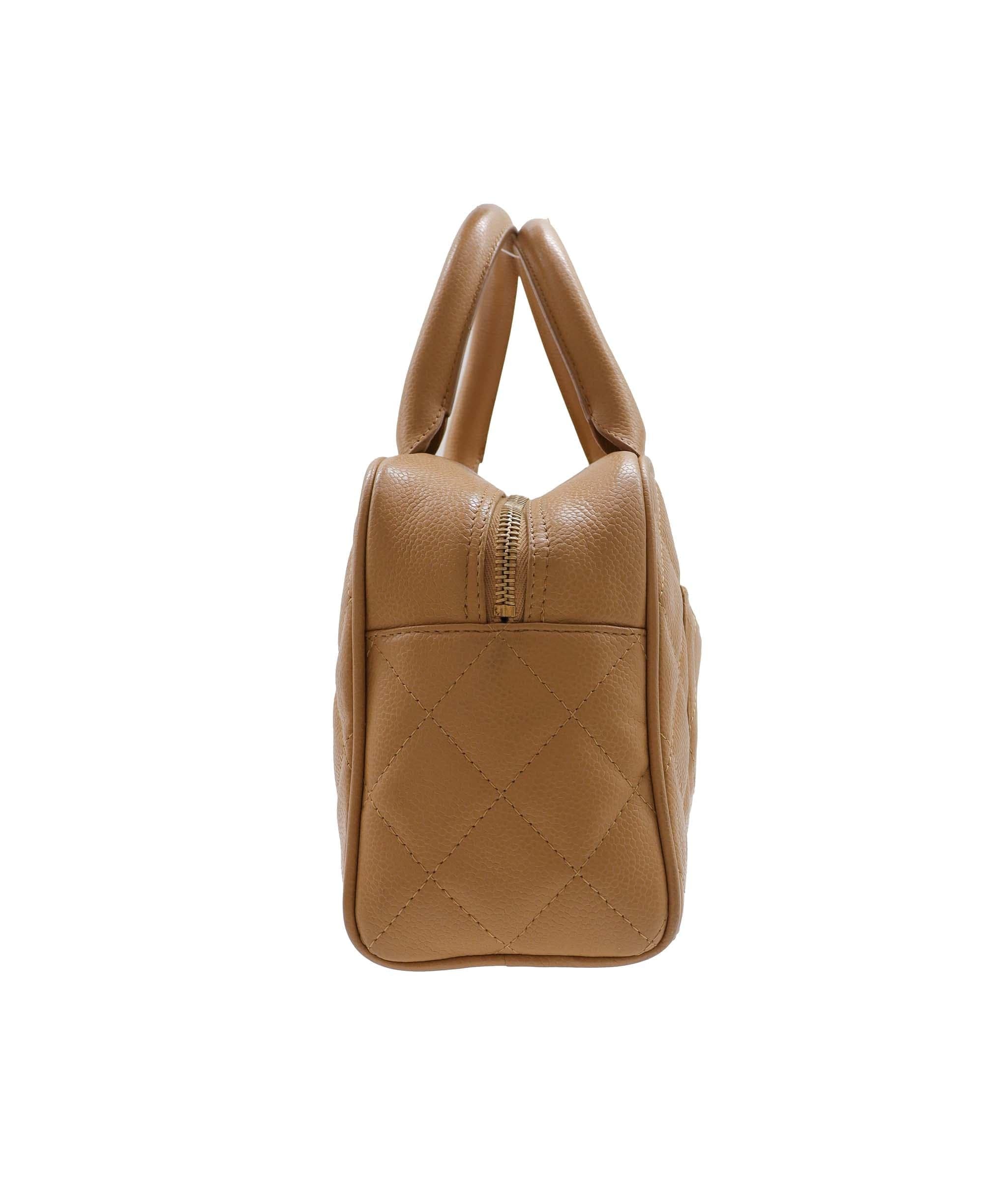 Chanel Vintage Boston Beige Caviar GHW #9 SKC1878