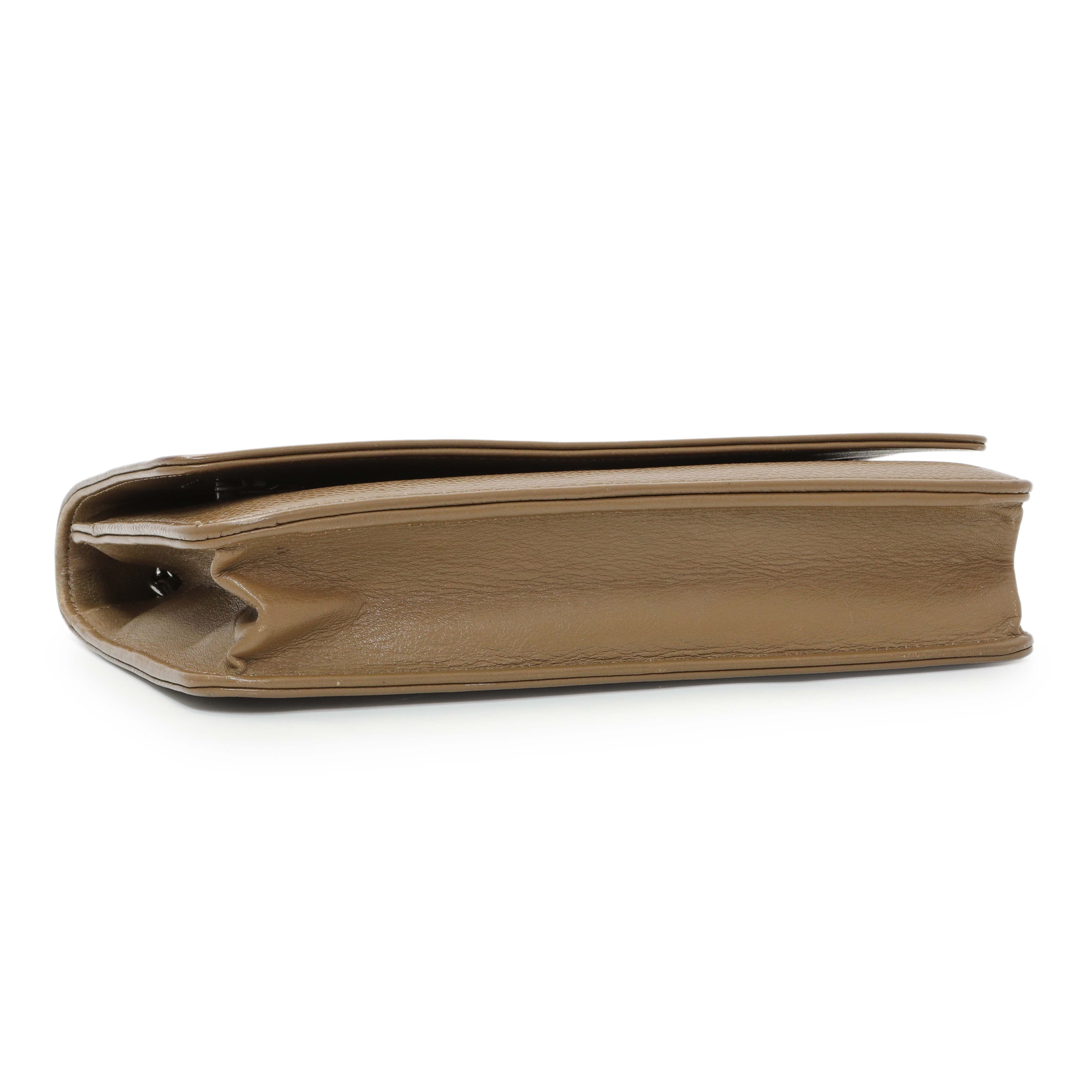 Chanel Brown Caviar Timeless CC Wallet on Chain WOC