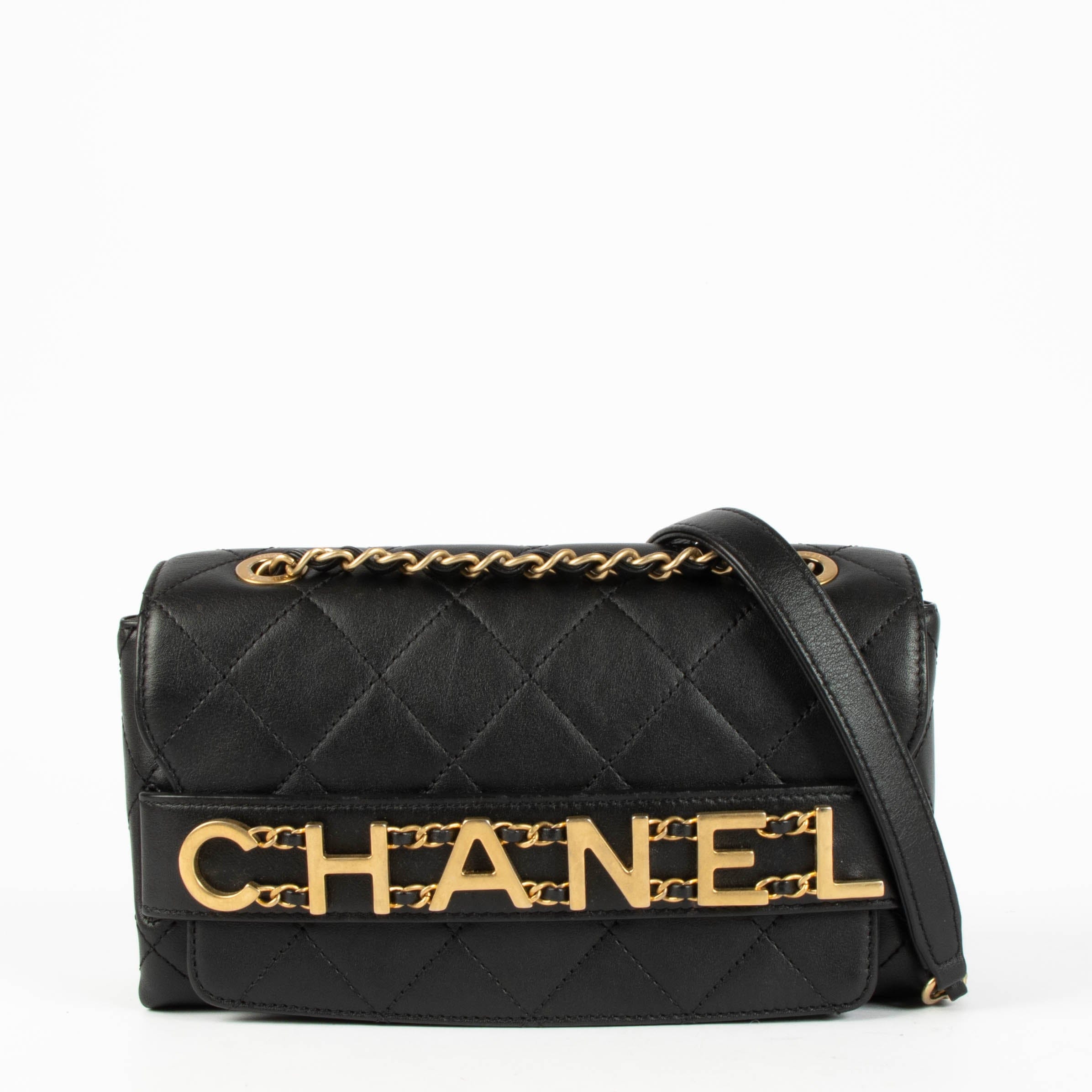 Chanel Black Enchained Small Flap Bag