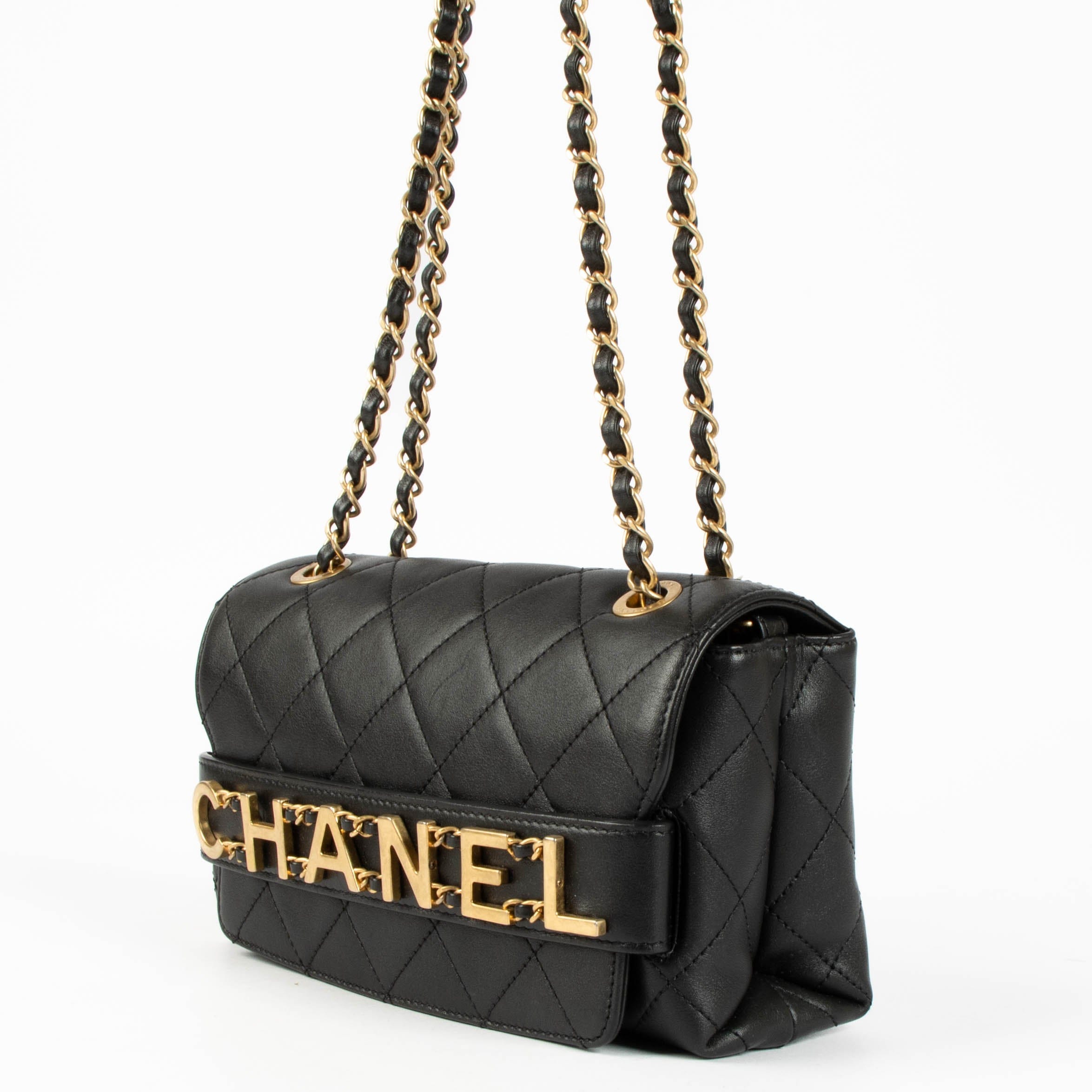 Chanel Black Enchained Small Flap Bag