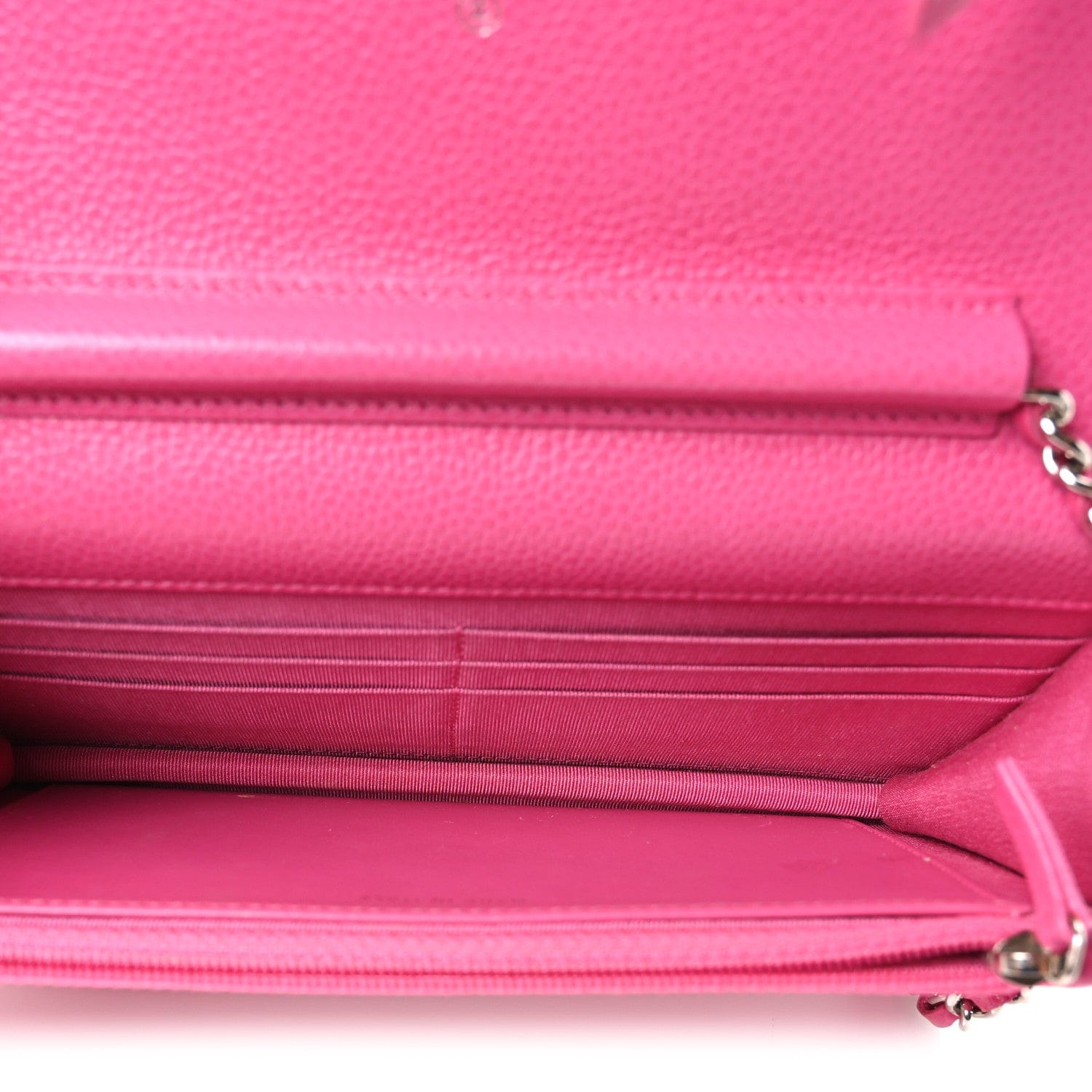 Chanel Caviar Quilted Wallet on Chain WOC Pink
