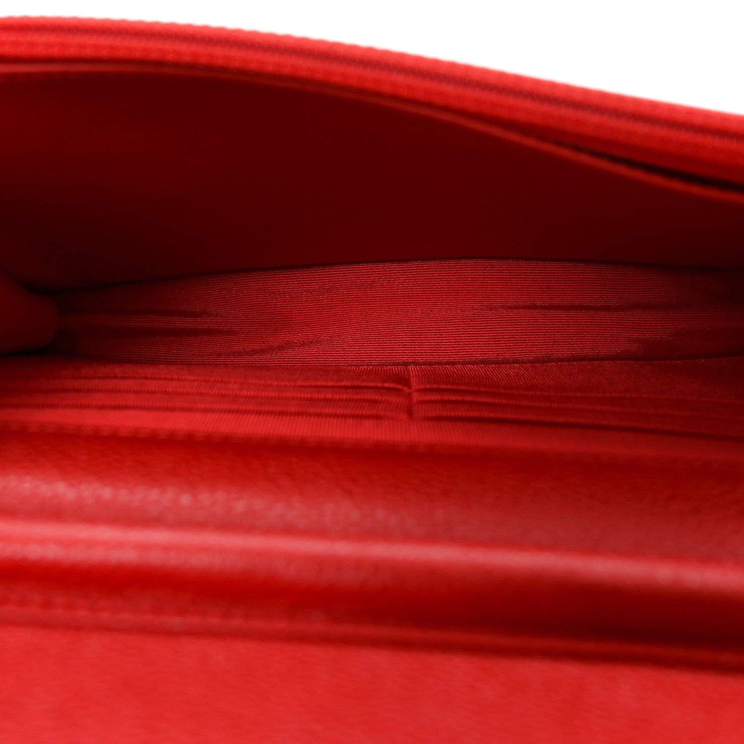 Chanel Caviar Quilted Wallet on Chain WOC Red