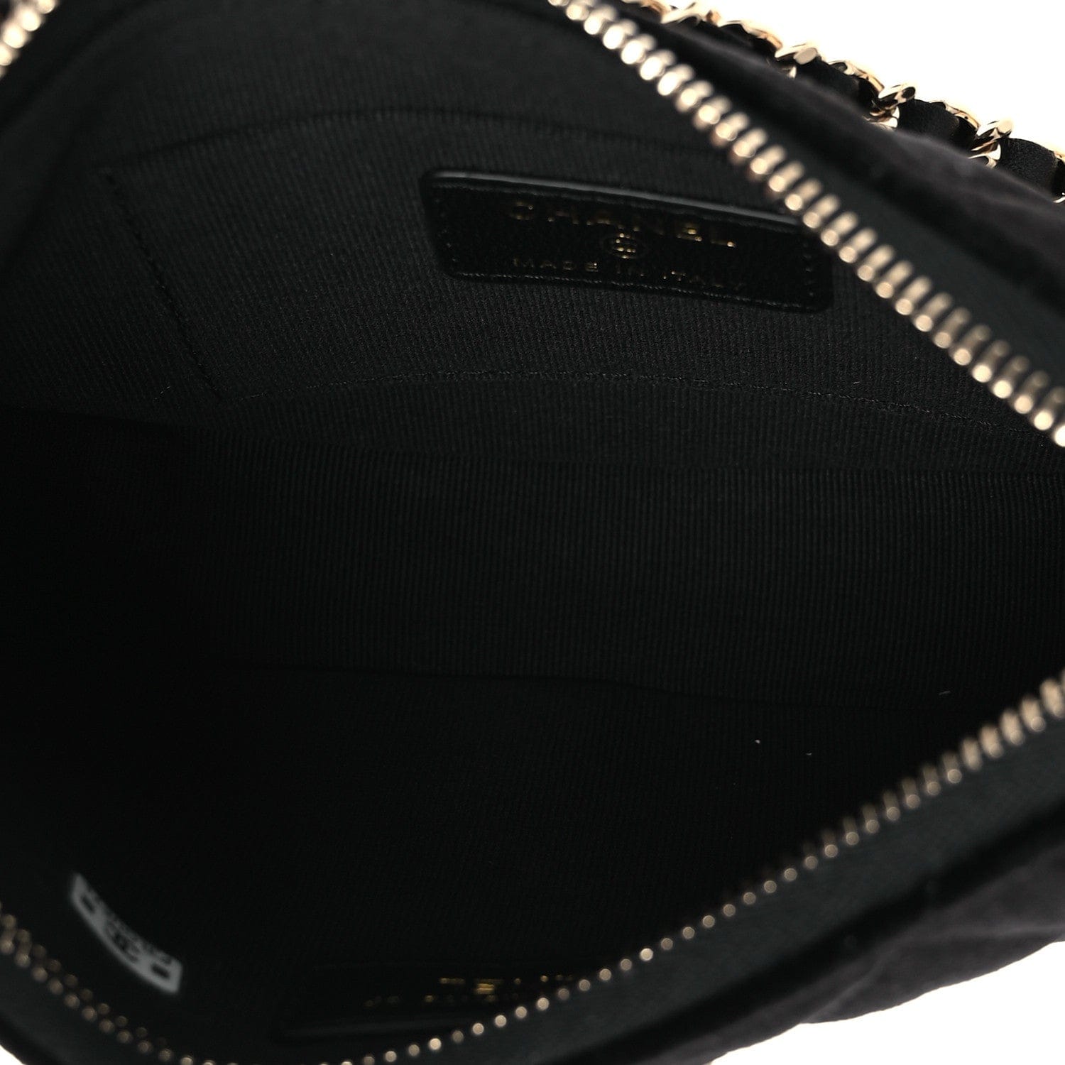 Chanel Velvet Crystal Quilted Chain Hobo Black