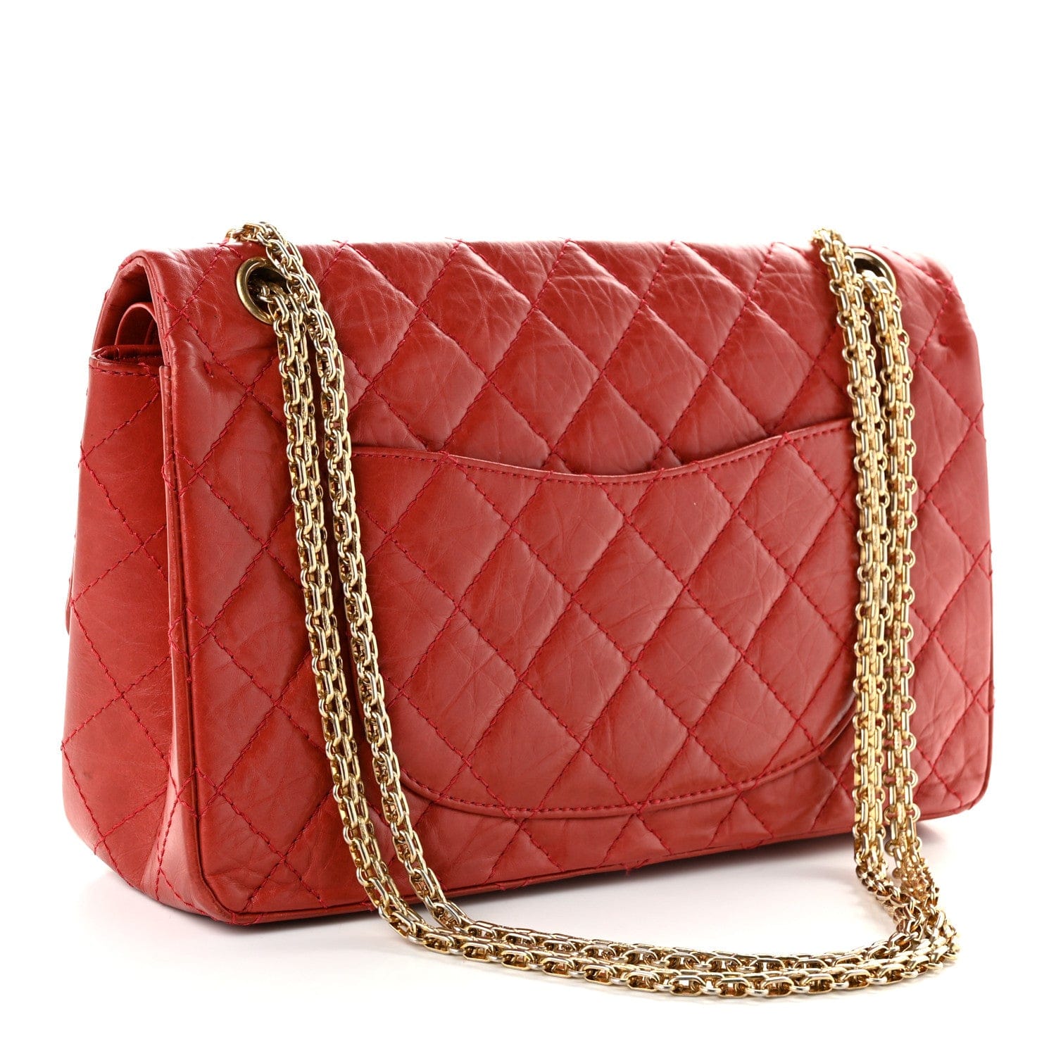 Chanel Aged Calfskin Quilted 2.55 Reissue 226 Flap Red