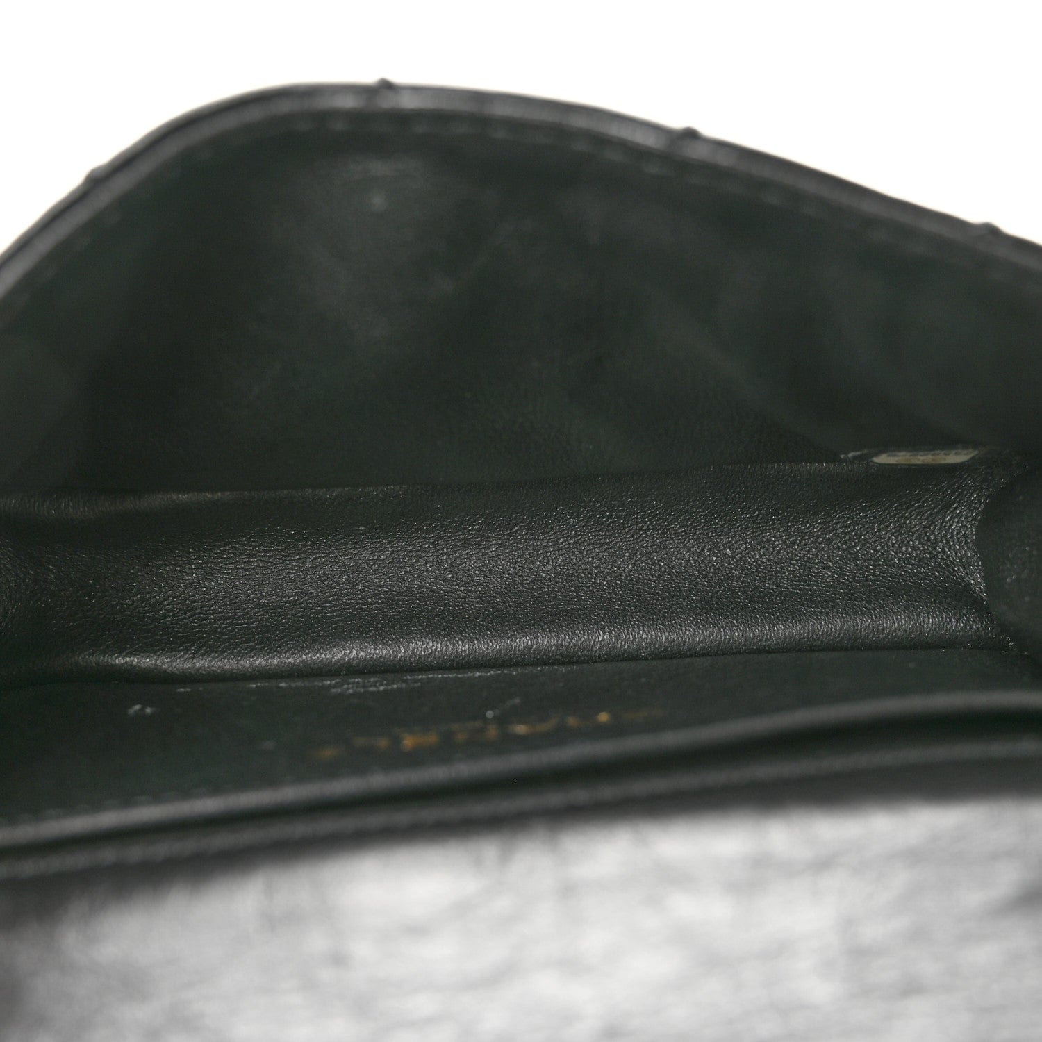 Chanel Aged Calfskin Quilted 2.55 Reissue Chain Waist Bag Black