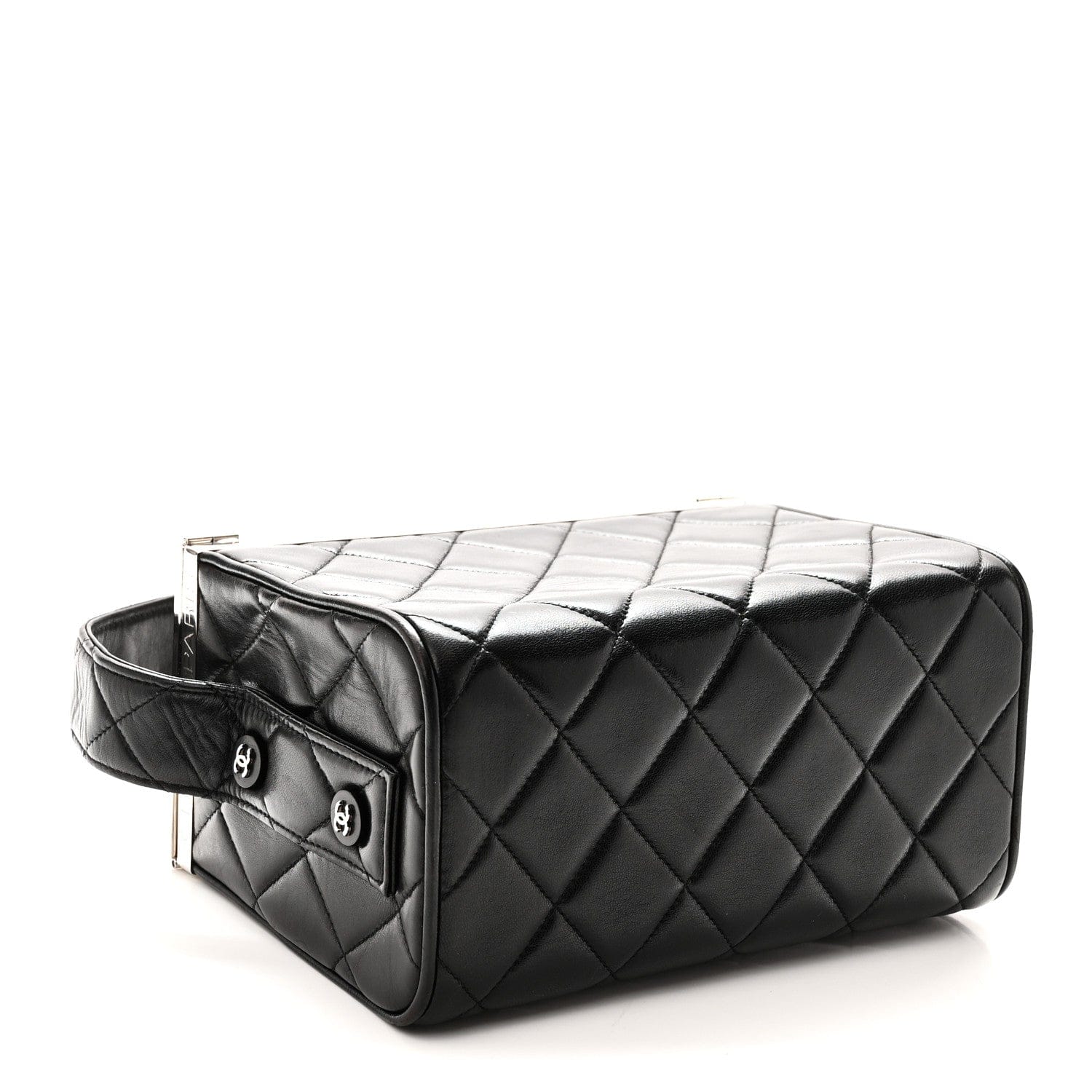 Chanel Lambskin Quilted Box Bag Black