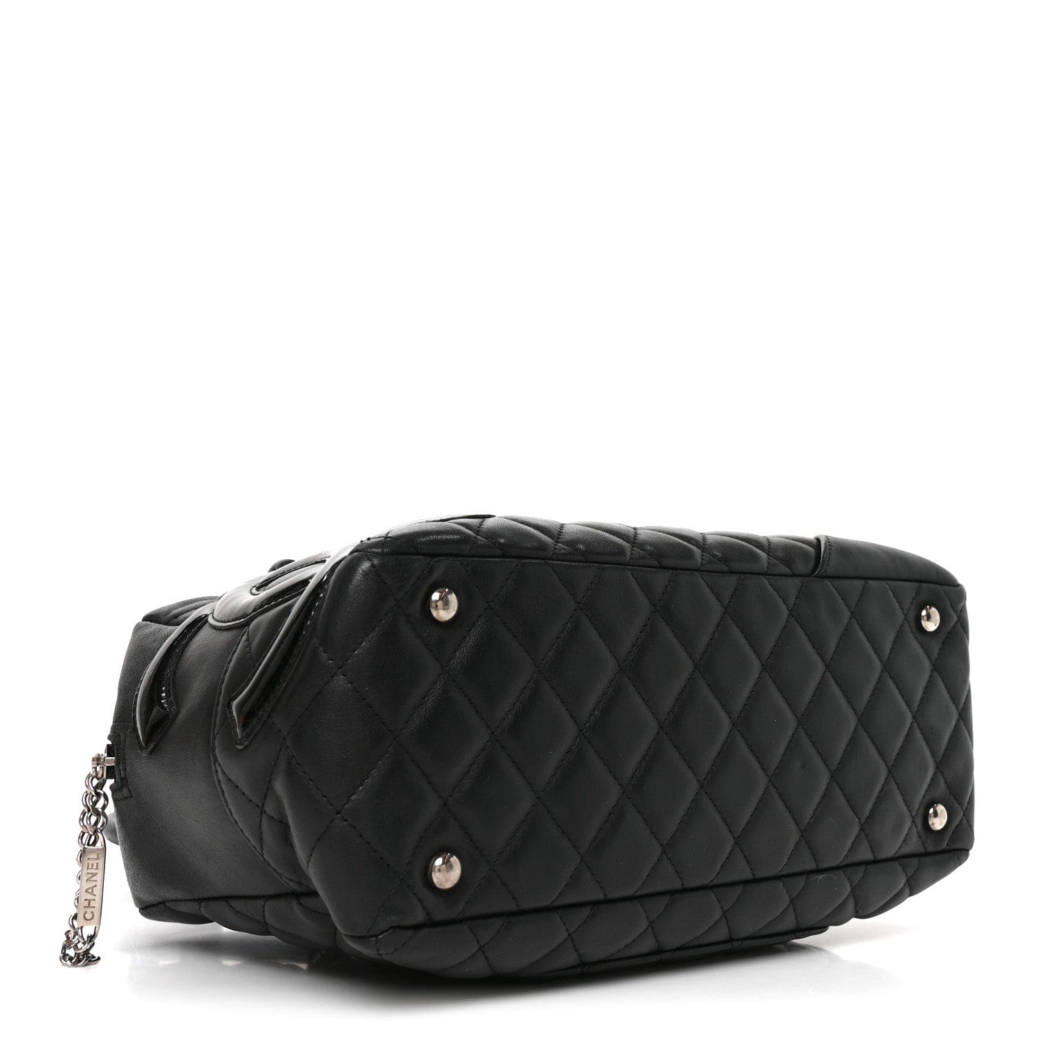Chanel Calfskin Quilted Large Cambon Bowler Black