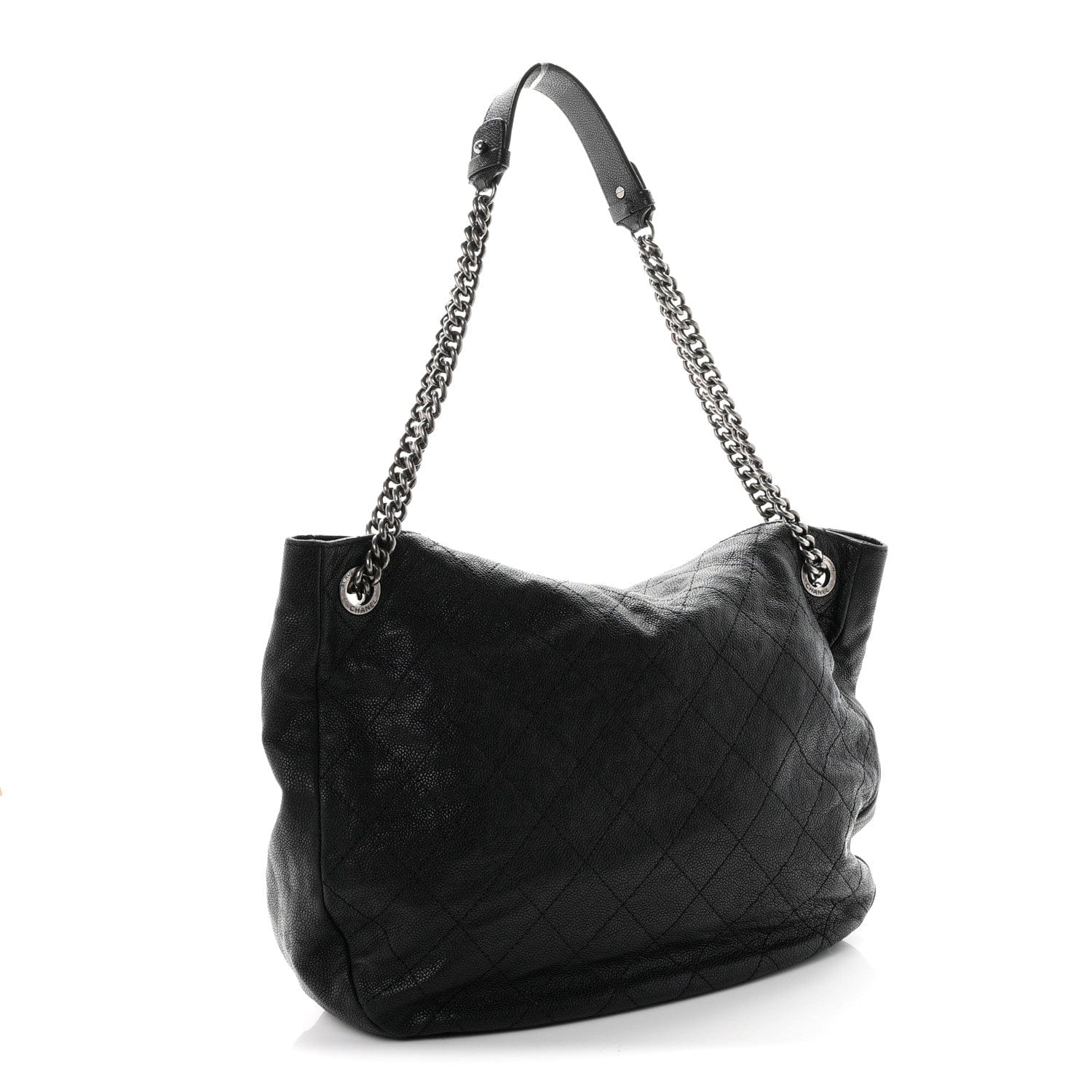 Chanel Caviar Quilted Simply CC Hobo Black