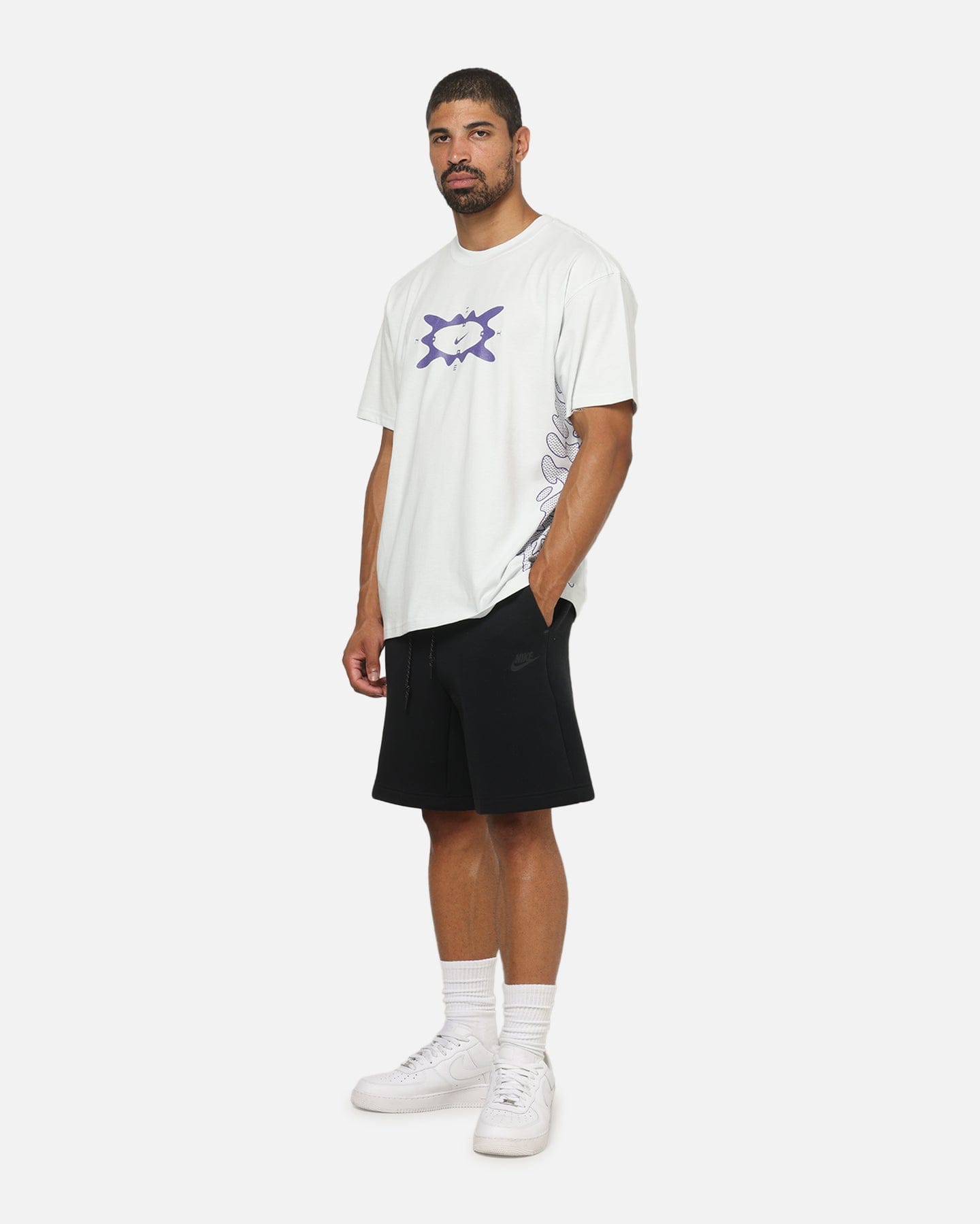 Nike Sportswear Reflective Cycle T - Shirt White