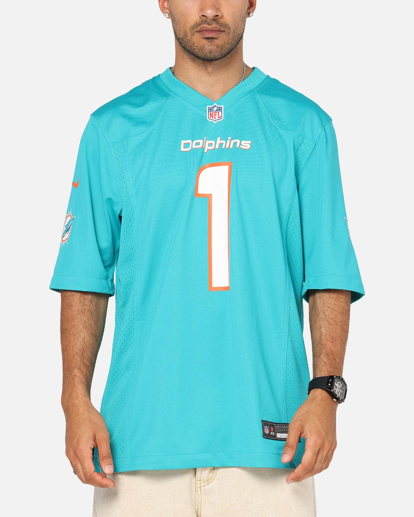 Nike Miami Dolphins Tua Tagovailoa #1 Home Game NFL Jersey Turbo Green