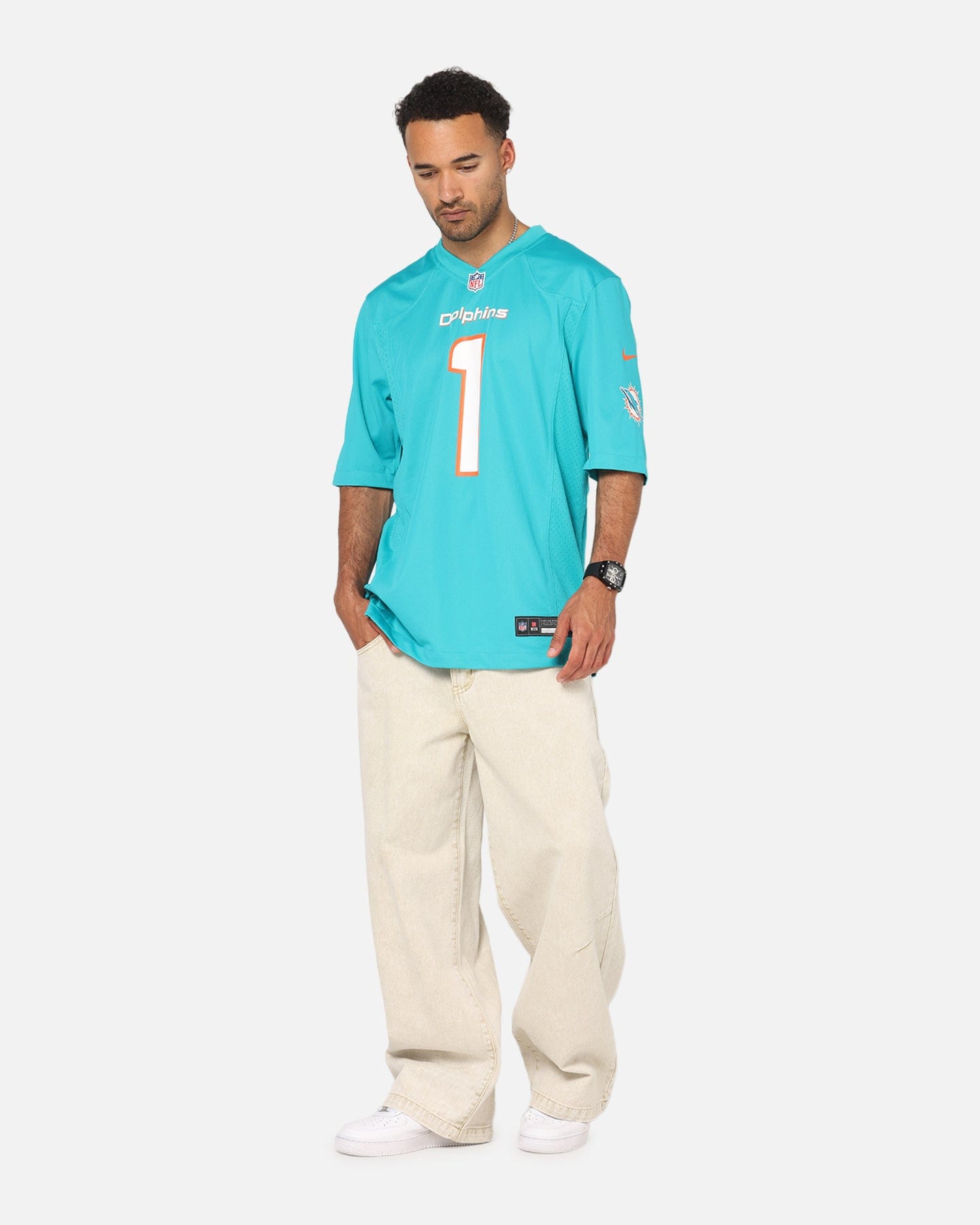 Nike Miami Dolphins Tua Tagovailoa #1 Home Game NFL Jersey Turbo Green