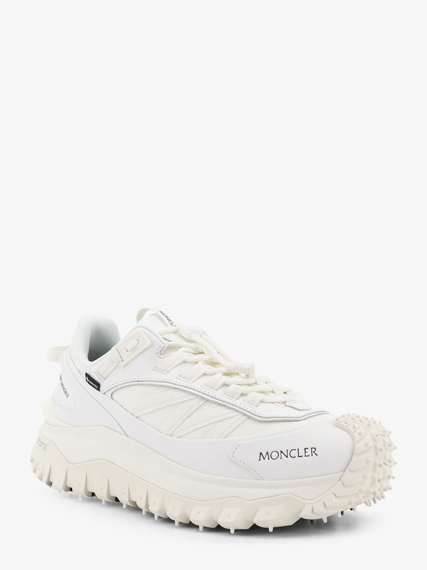 Moncler Trailgrip GTX nylon and leather sneakers with Goretex inserts