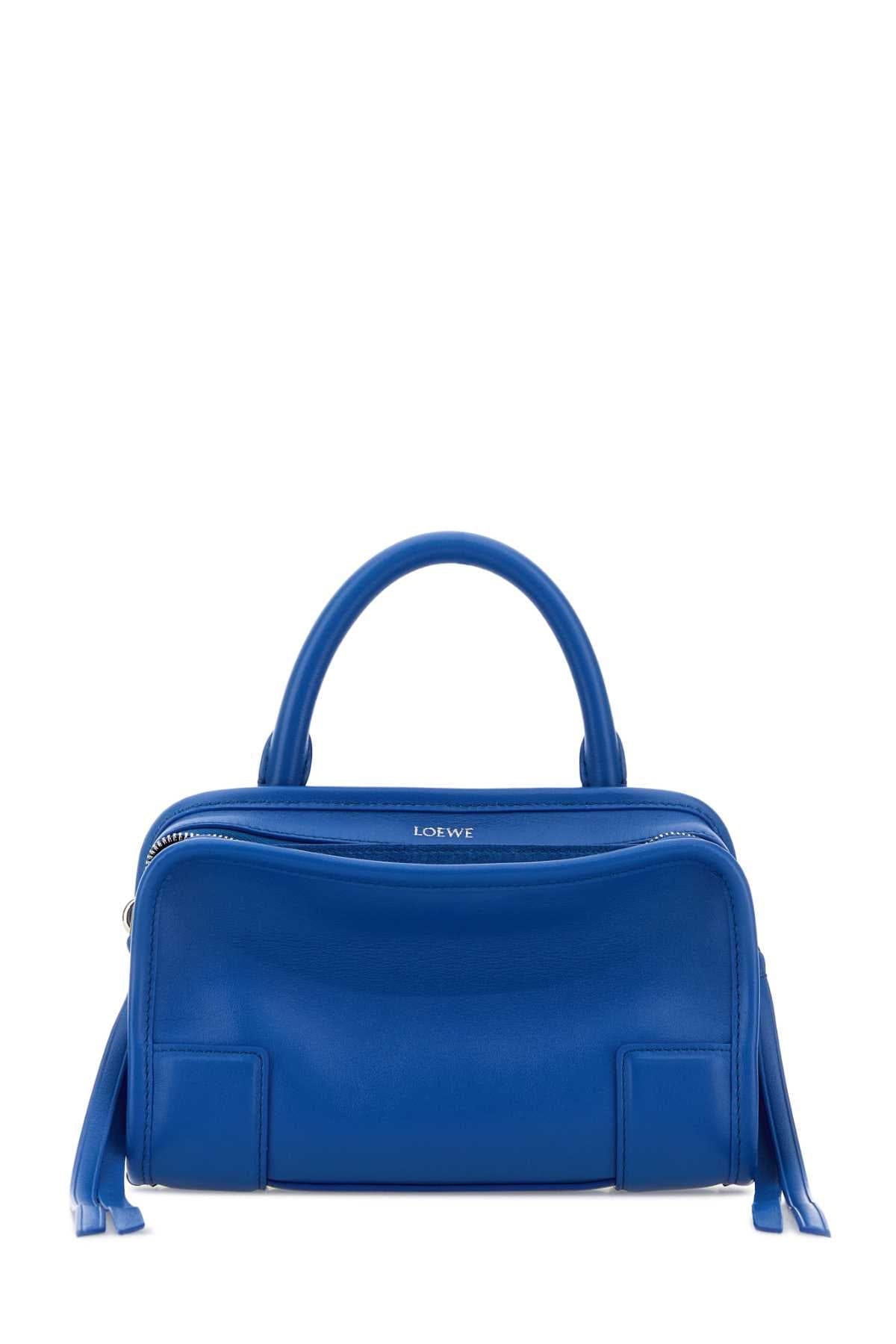 Loewe Women Blue Leather Mini Amazona Handbag