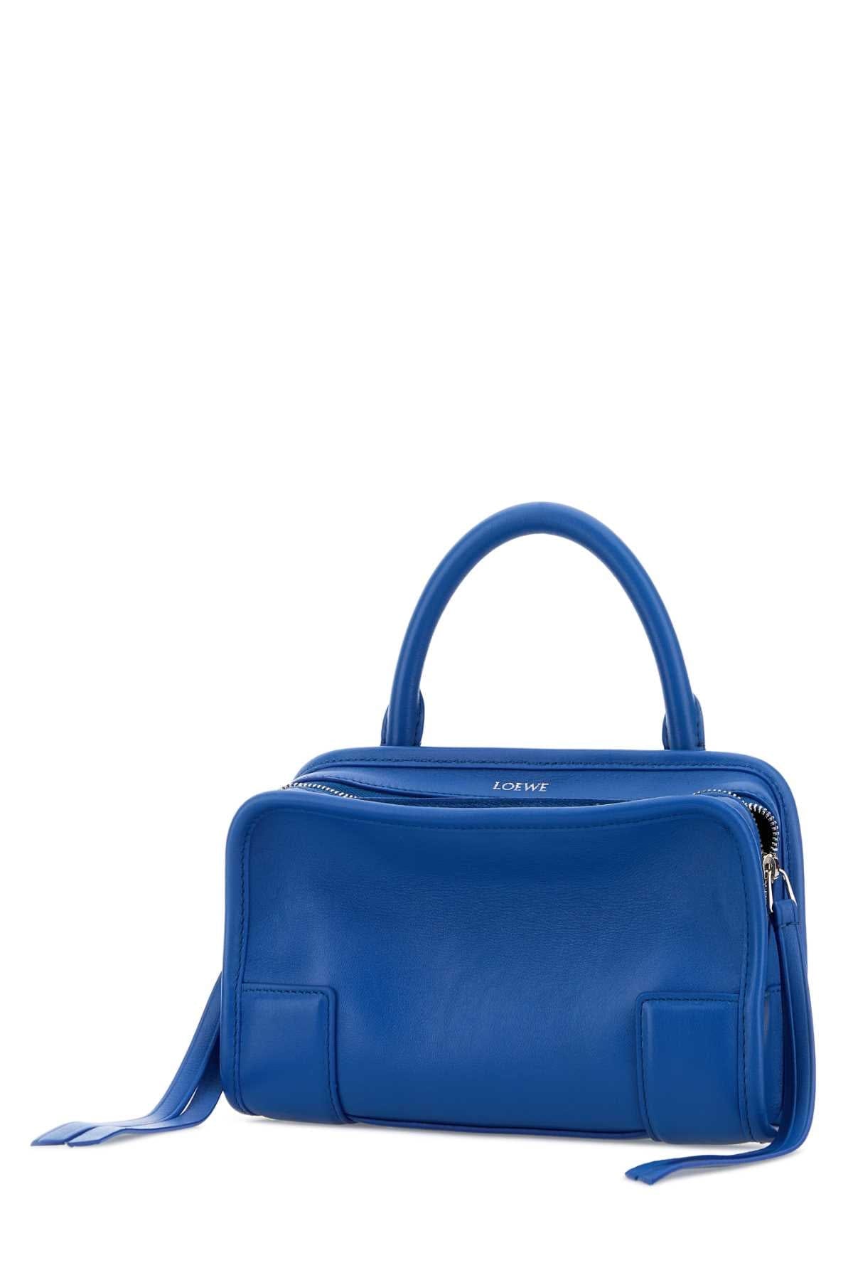Loewe Women Blue Leather Mini Amazona Handbag