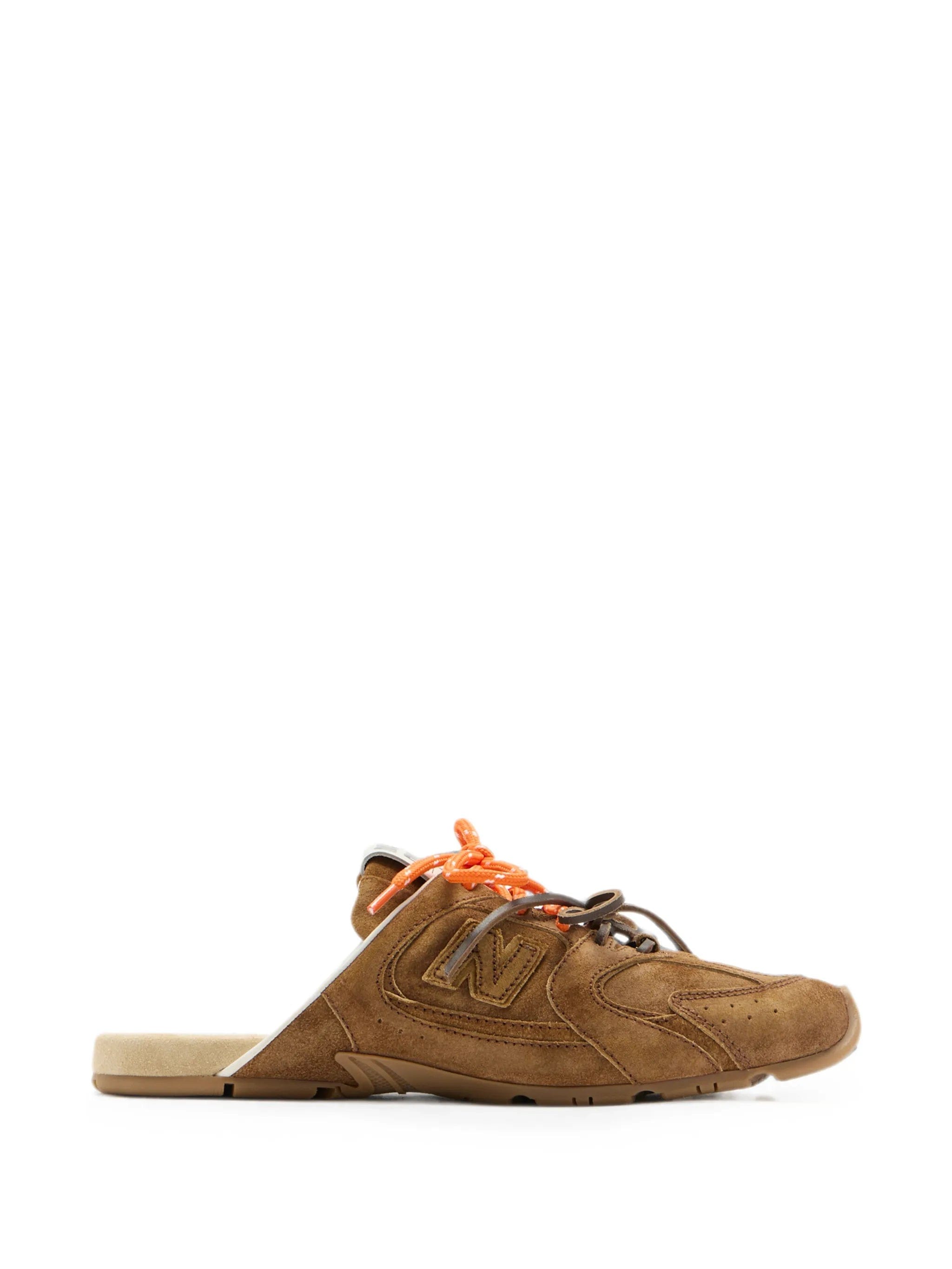 Miu Miu X New Balance 530 SL faded suede mules