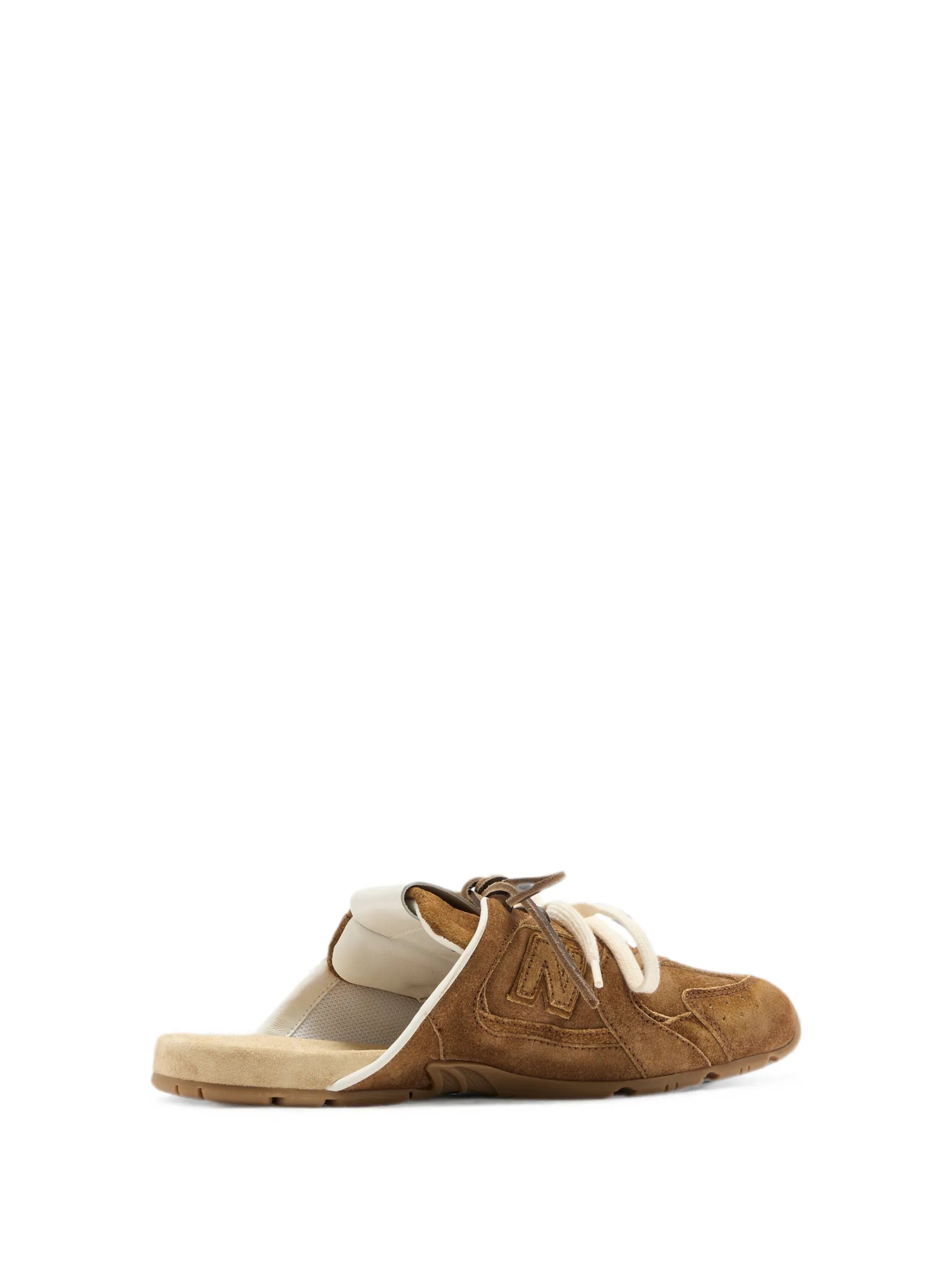 Miu Miu X New Balance 530 SL faded suede mules