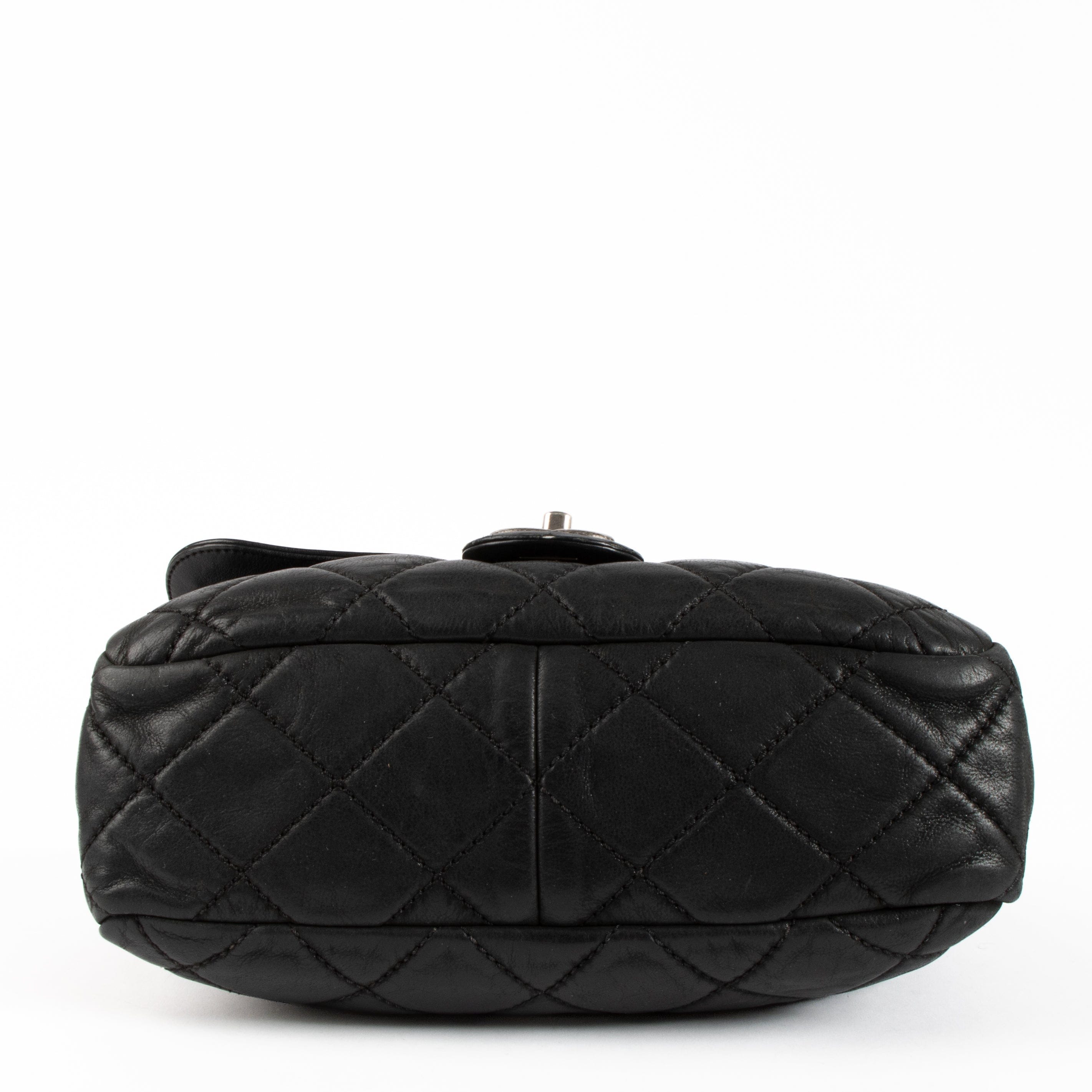 Chanel Black Iridescent Calfskin In The Mix Flap Bag