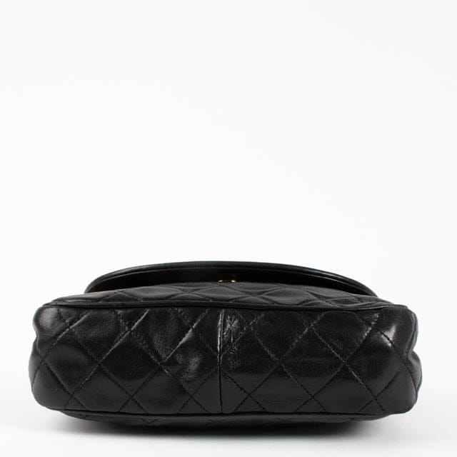 Chanel Vintage Black Lambskin Tassel Flap Bag