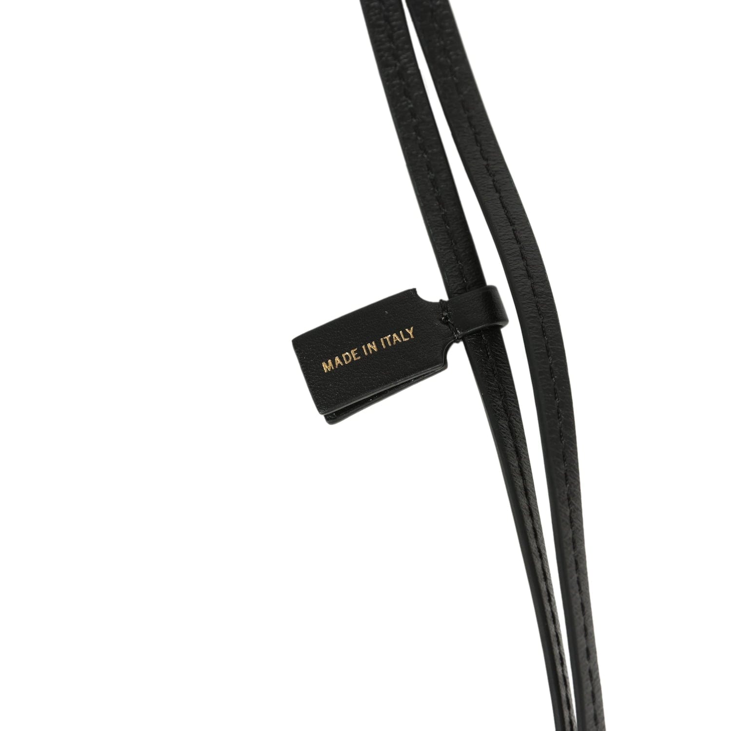 Chanel CC Logo Bag Charm Black Lambskin Gold Hardware