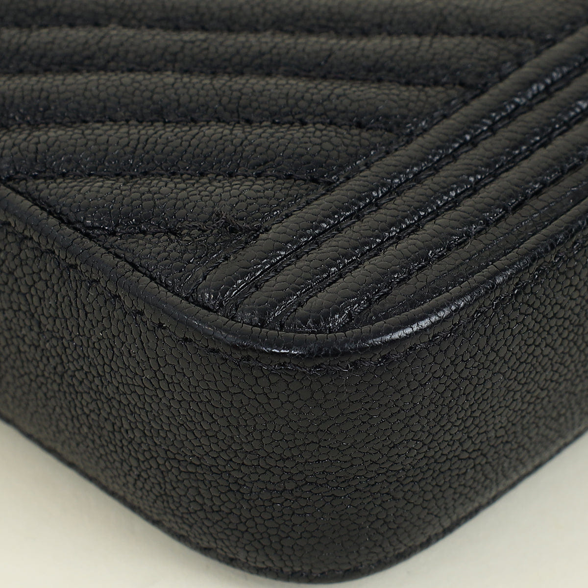 Chanel Black Le Boy Double Zip Wallet On Chain Pouch