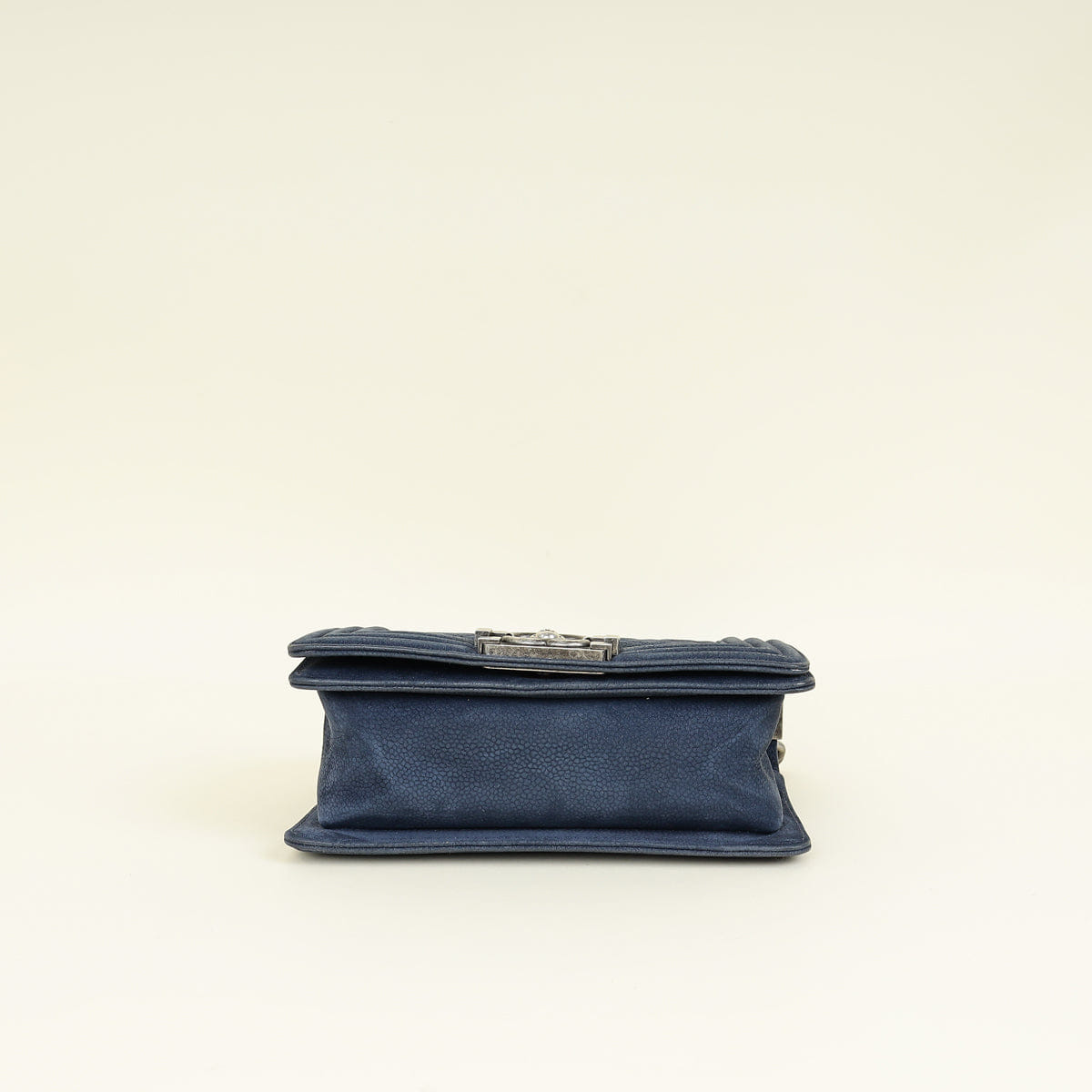 Chanel Navy Blue Le Boy Nubuck Small Flap Bag