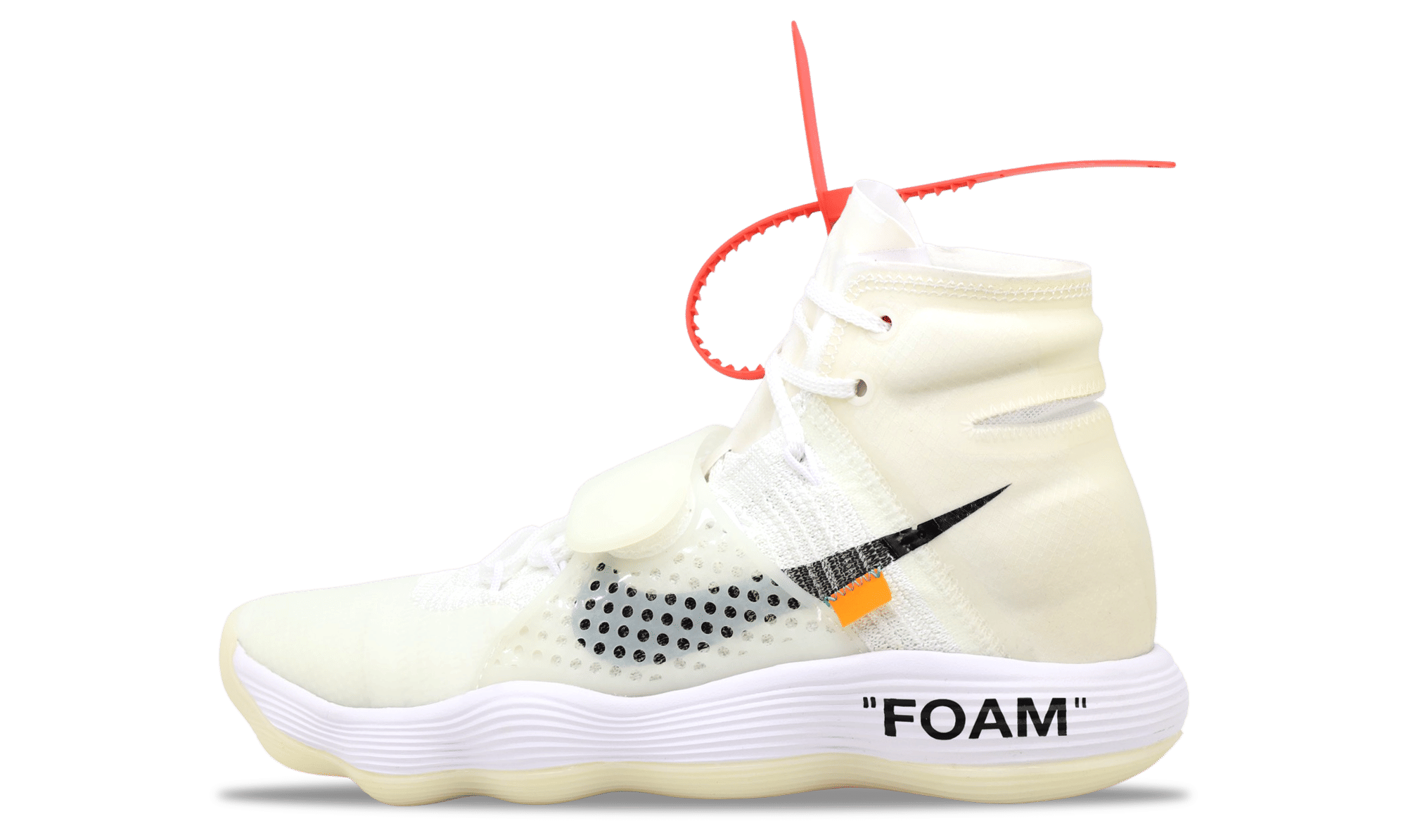 Nike Hyperdunk Flyknit x OFF - WHITE The Ten 2017 (AJ4578 - 100) Men's Size 4 - 9