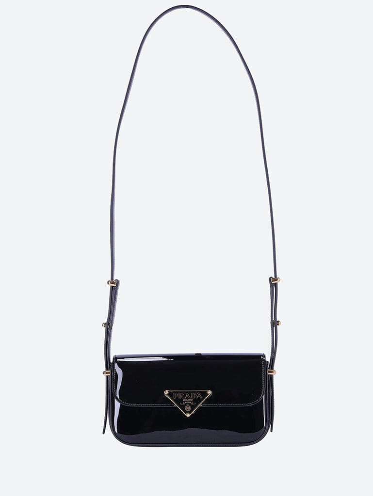 Prada Patent leather shoulder bag with flap