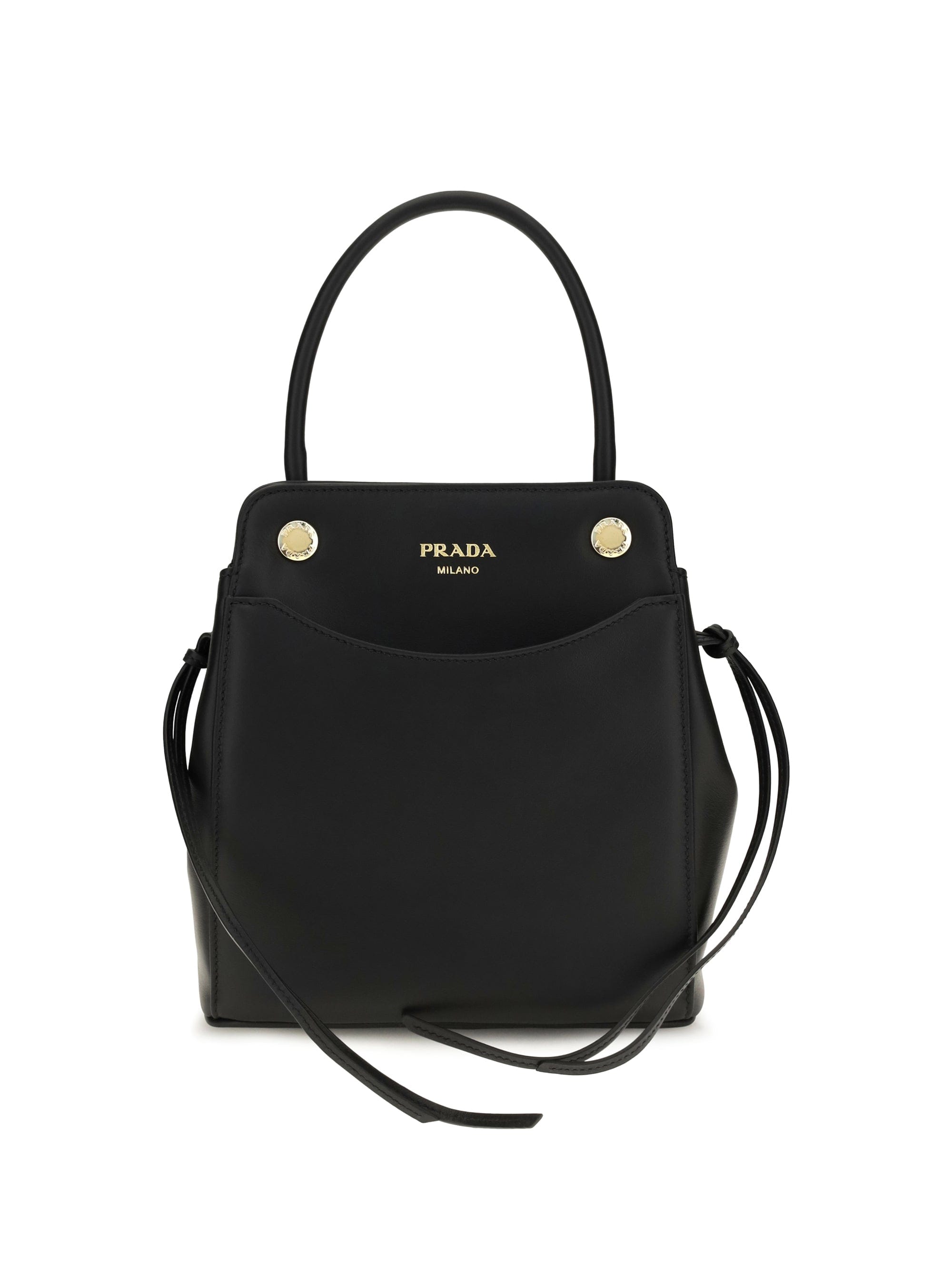 Prada Carry Shoulder Bag — Black