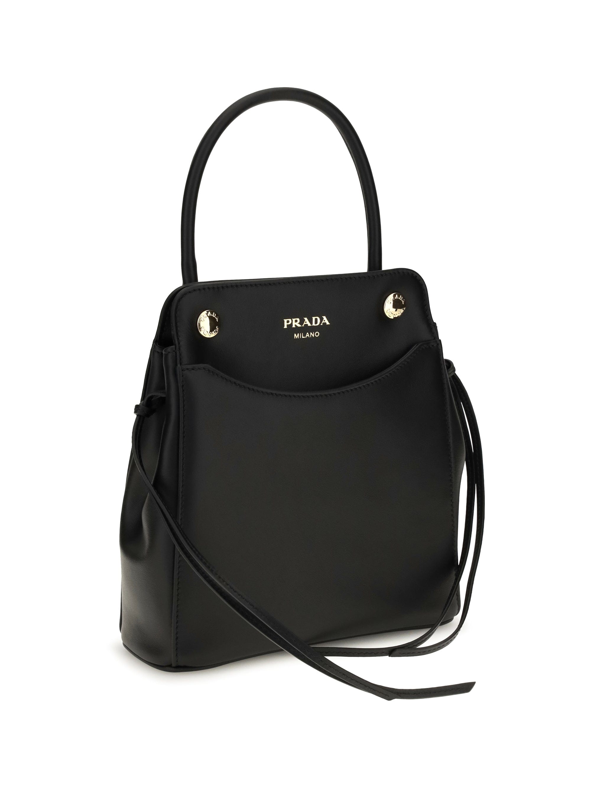Prada Carry Shoulder Bag — Black