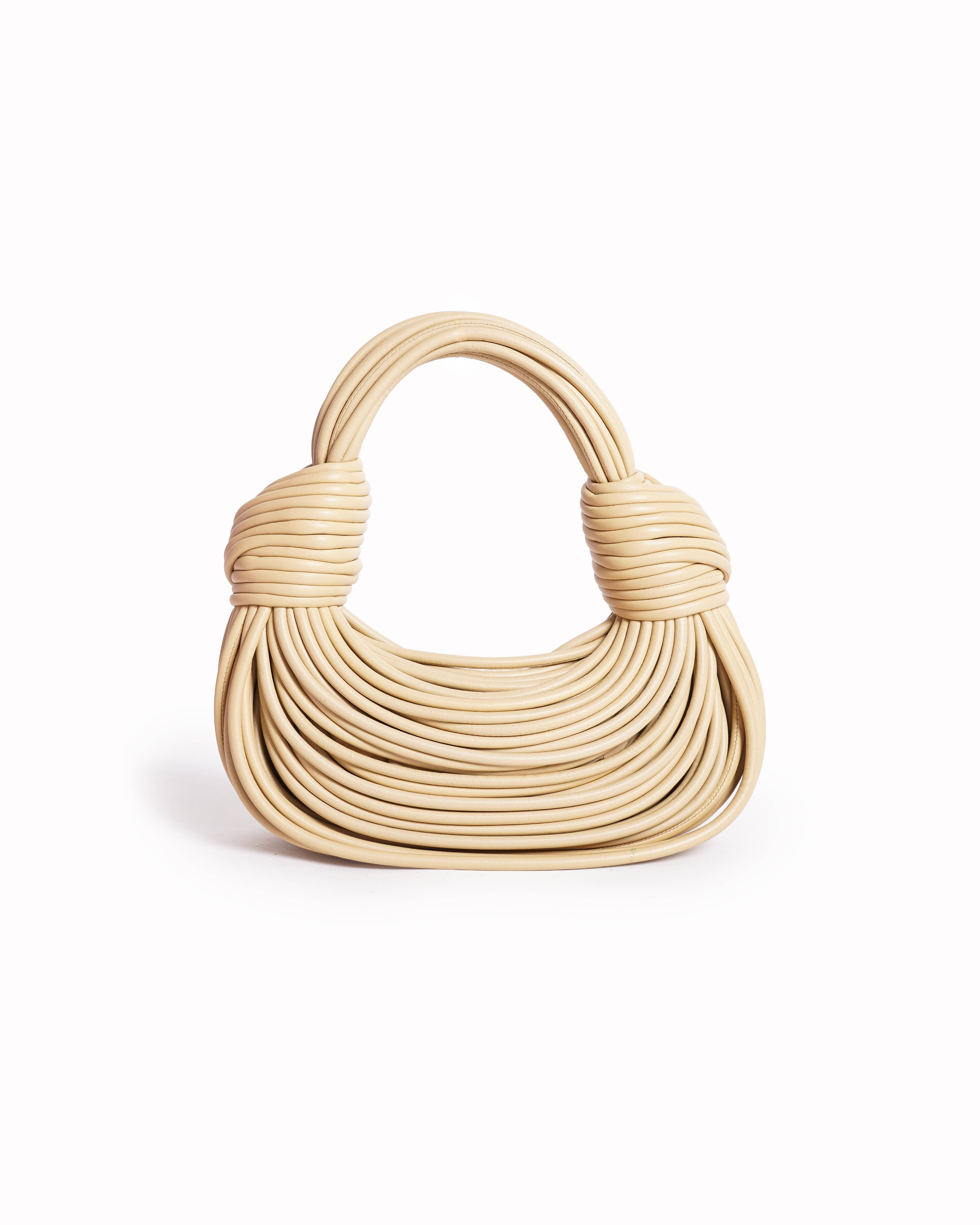 Bottega Veneta Double Knot Leather Handbag