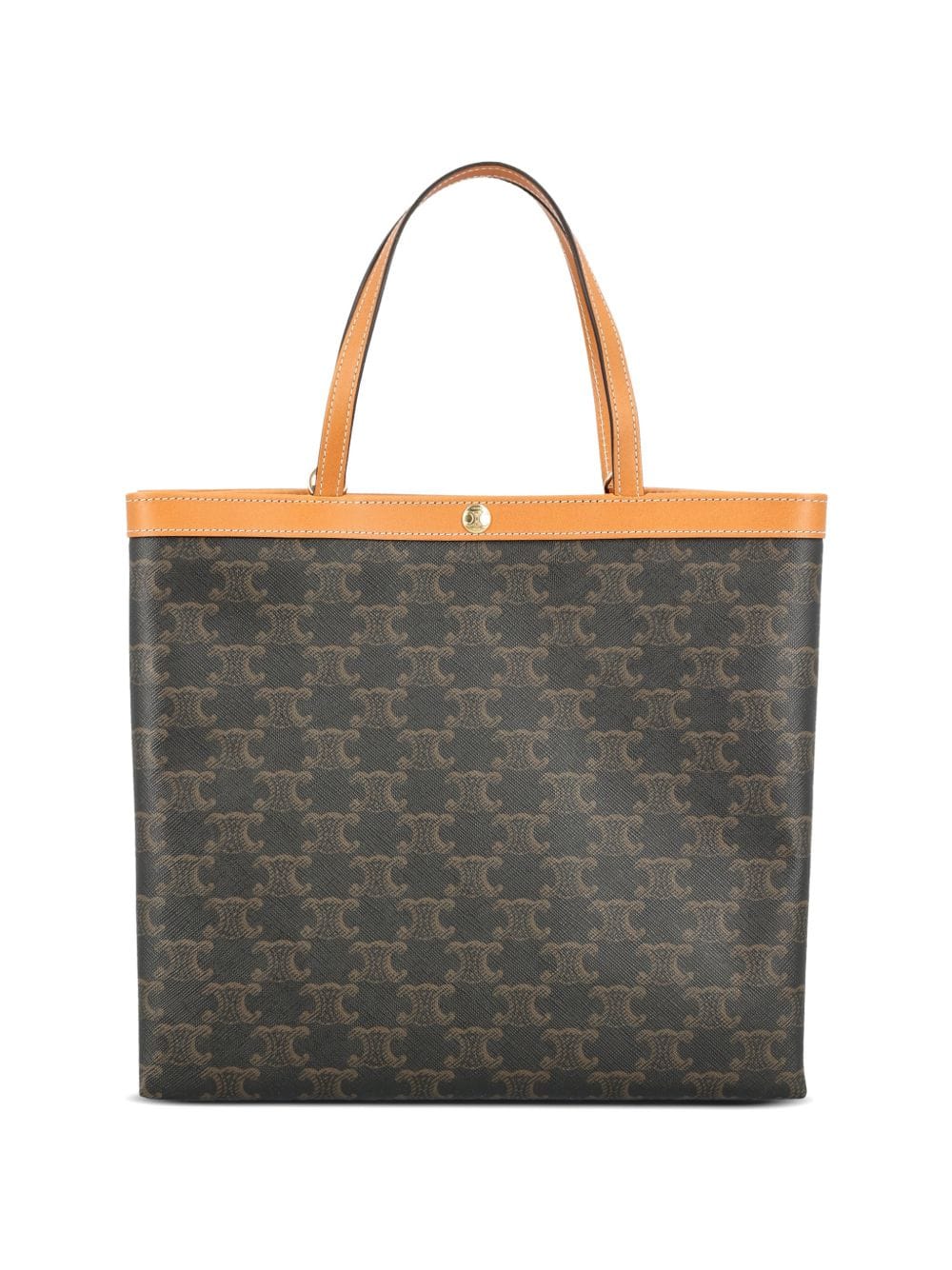Celine Women Square Triomphe Canvas Small Tote