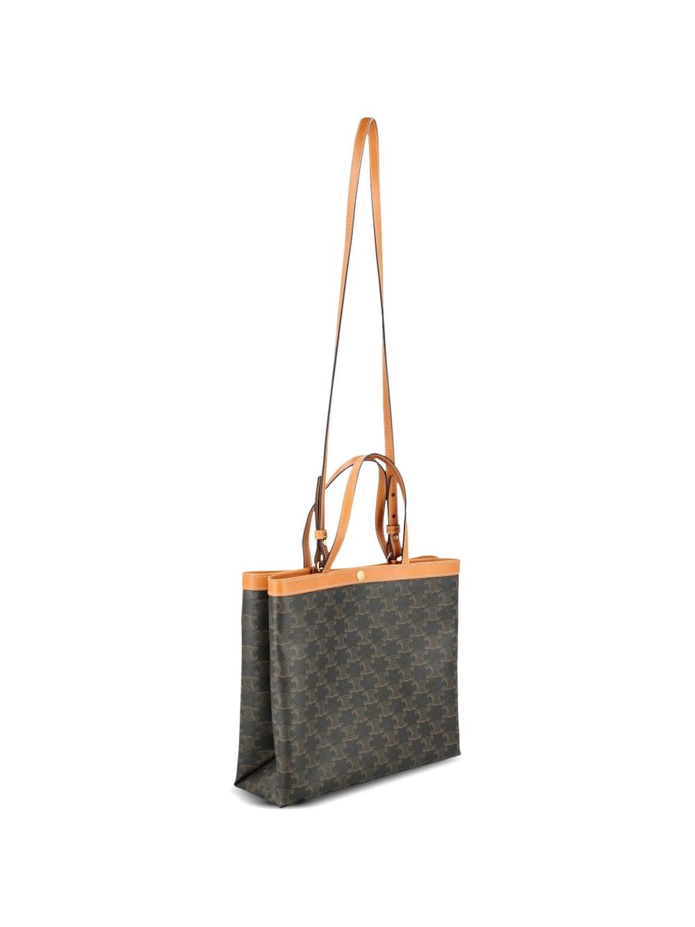 Celine Women Square Triomphe Canvas Small Tote