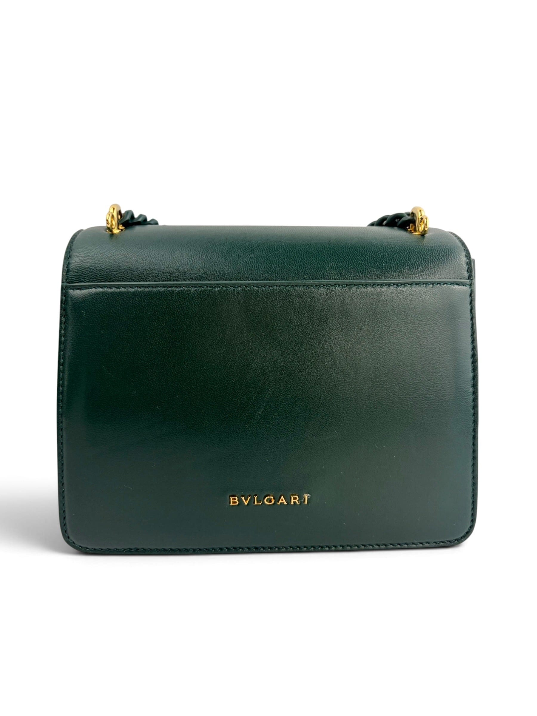 Bvlgari Forest Emerald Green Leather Serpenti Forever