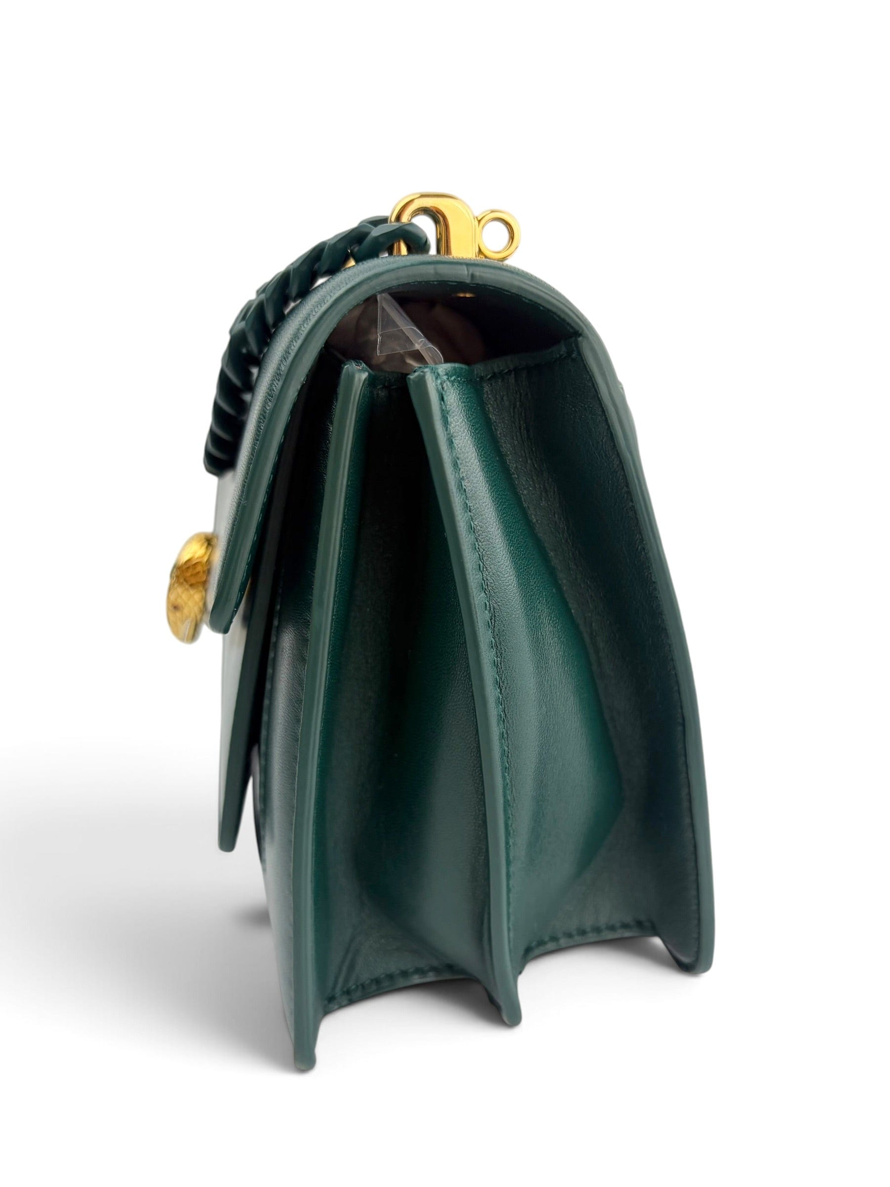 Bvlgari Forest Emerald Green Leather Serpenti Forever