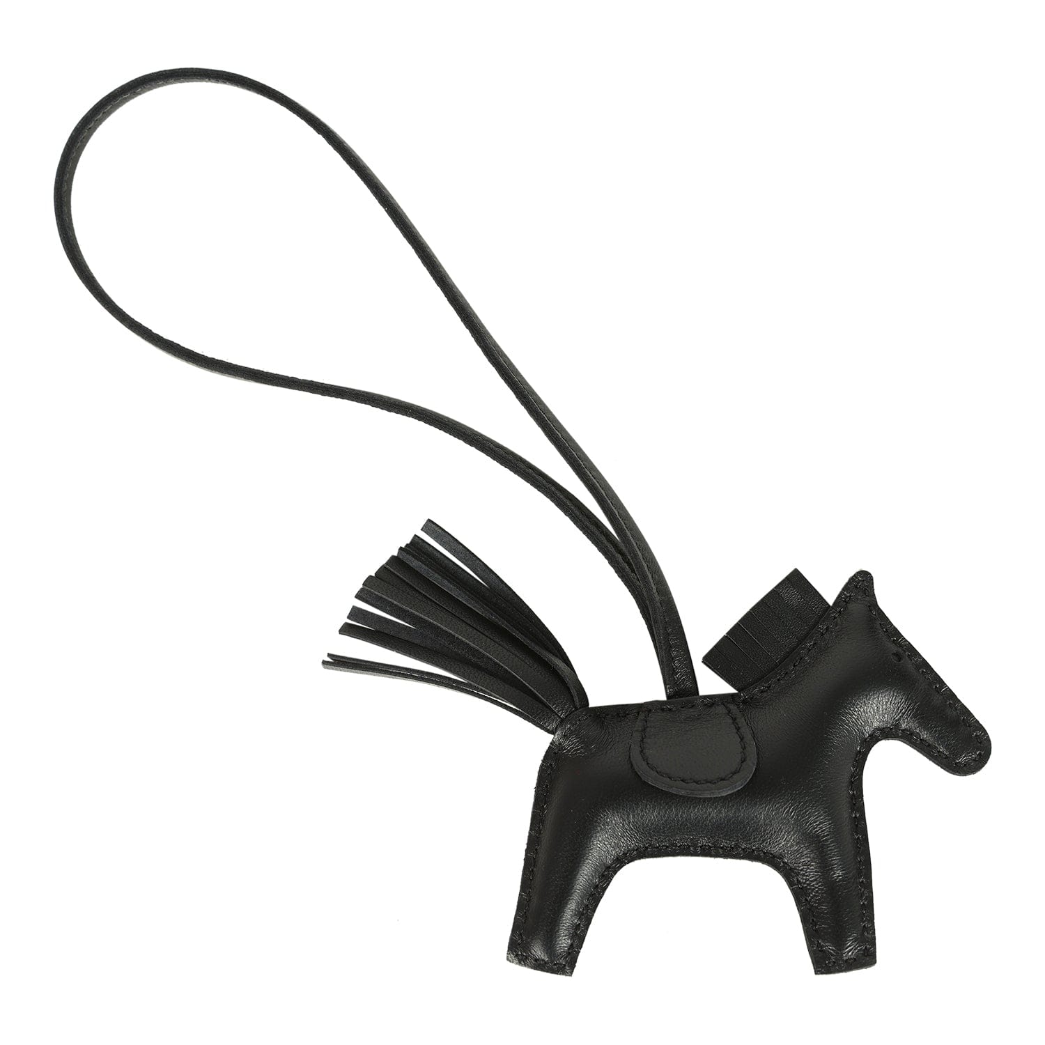 Hermes Rodeo Bag Charm PM So Black Milo Lambskin