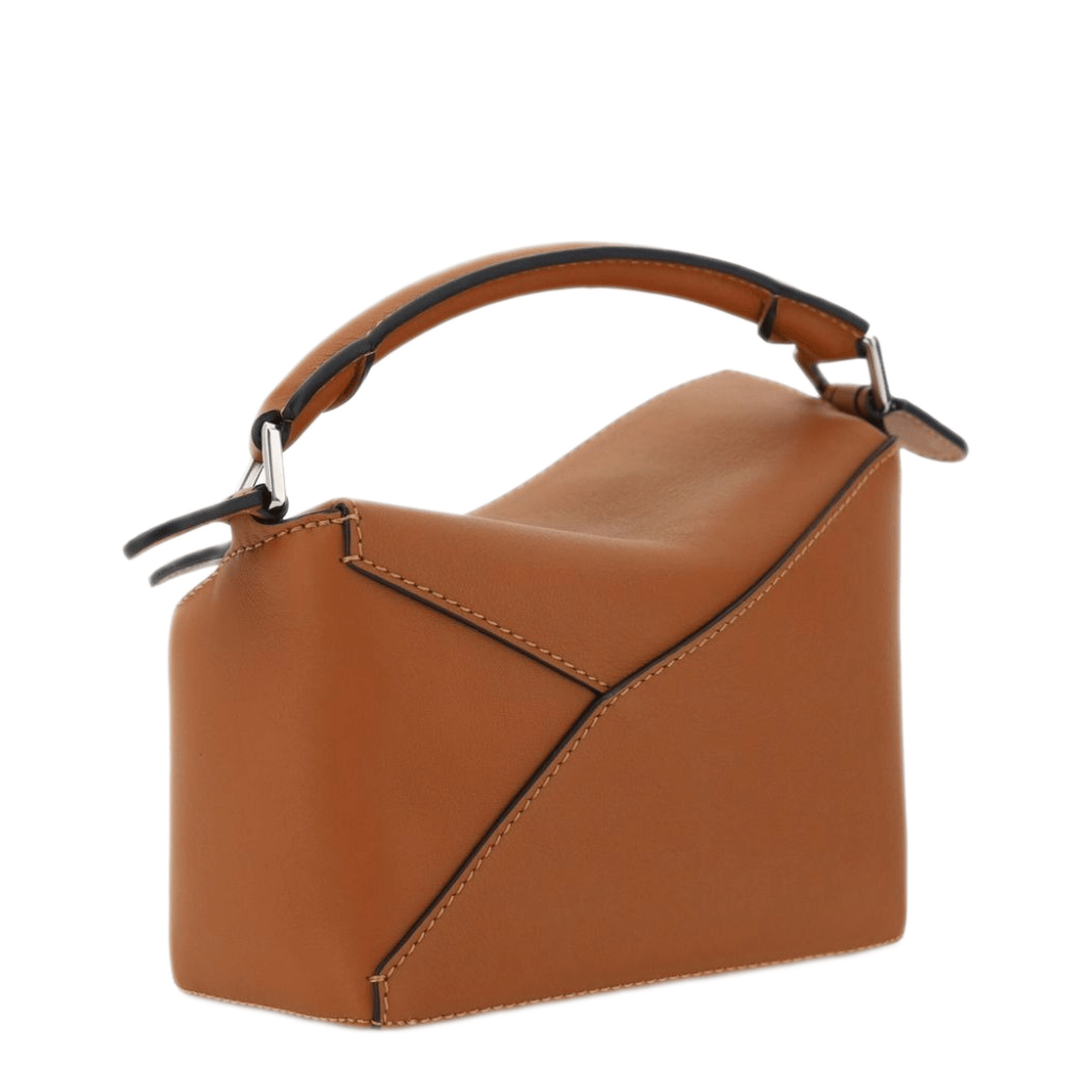 Loewe Puzzle Mini Calfskin Crossbody - Tan