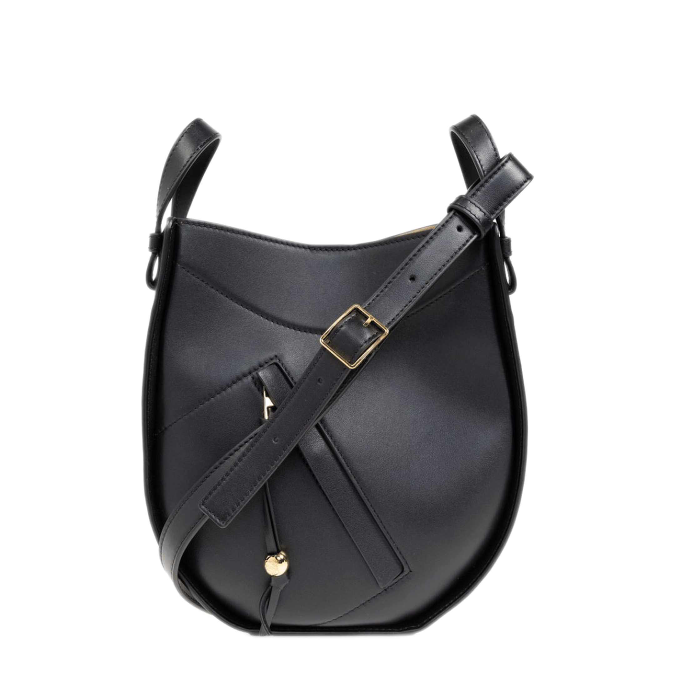Loewe Hammock Slice Calfskin Crossbody - Black