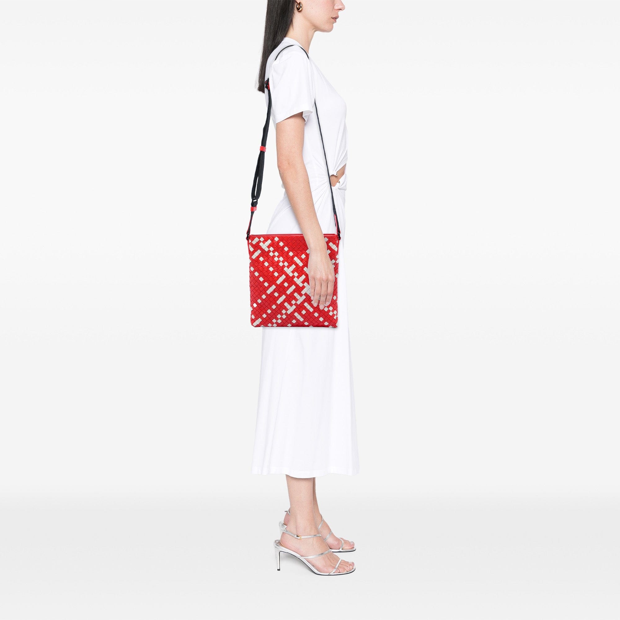 Bottega Veneta Bicolor Nappa Intrecciato Crossbody