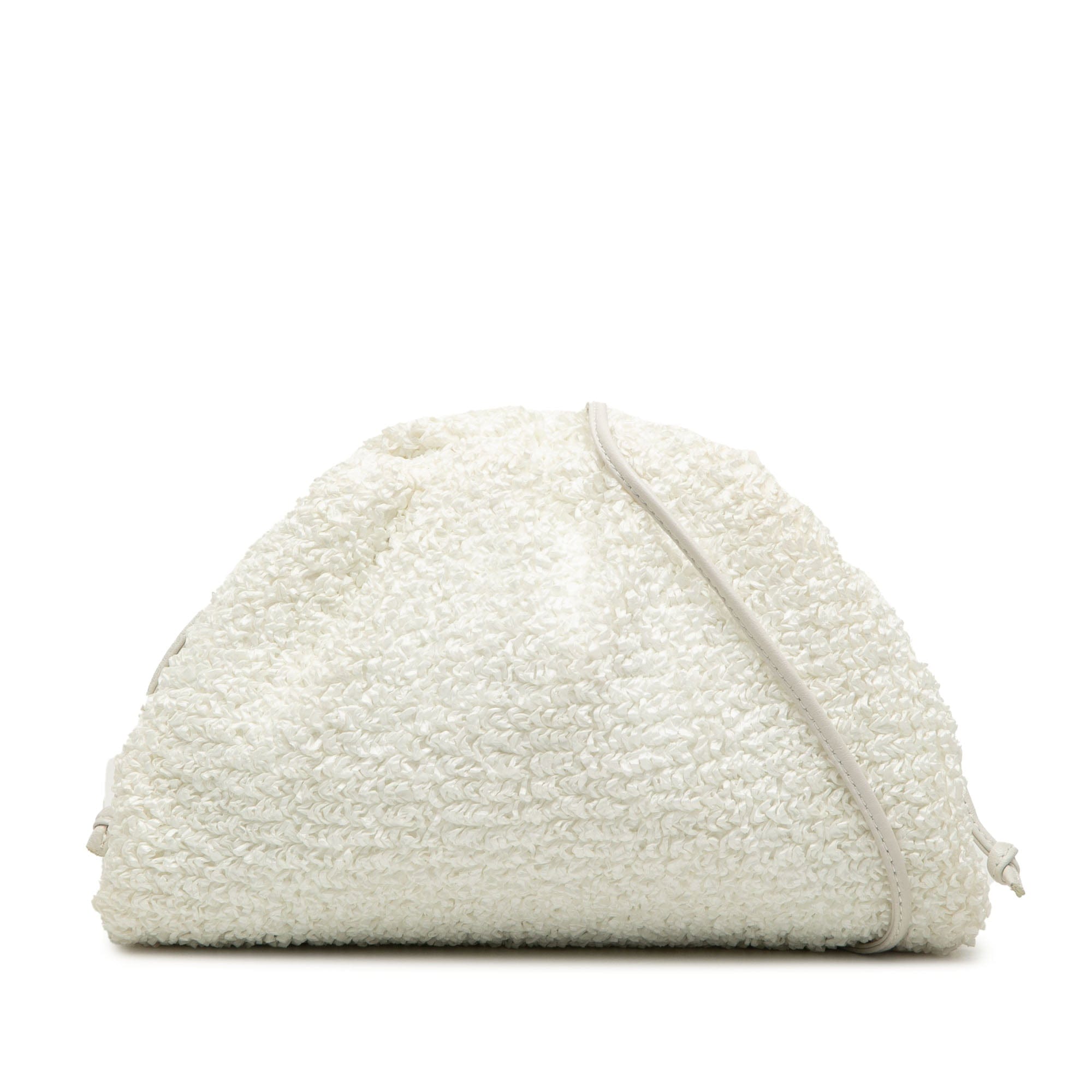 Bottega Veneta Boucle Raffia The Mini Pouch Crossbody