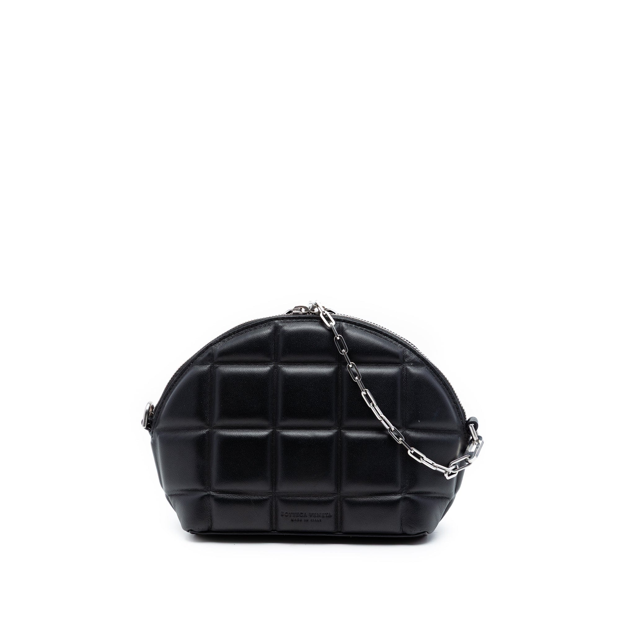 Bottega Veneta Mini Padded Nappa Half Moon Chain Crossbody