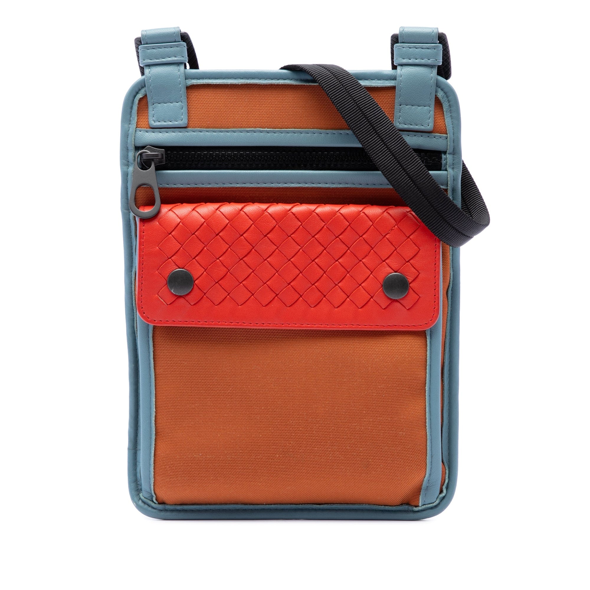Bottega Veneta Nappa Intrecciato Trimmed Nylon High Tech Crossbody
