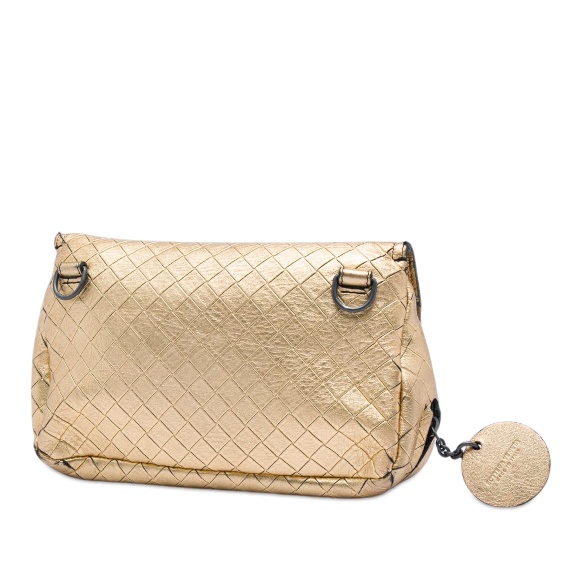 Bottega Veneta Nappa Intrecciomirage Chain Flap Crossbody