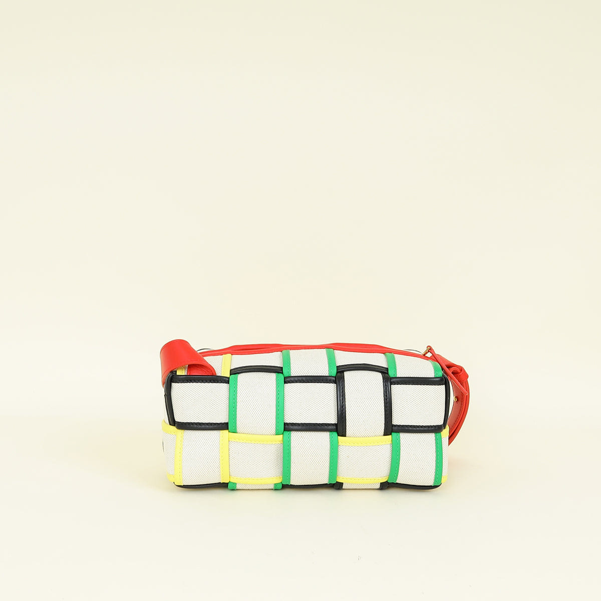 Bottega Veneta Cream Multicolor Small Brick Cassette Shoulder Bag