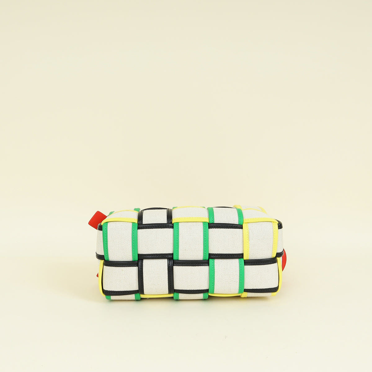 Bottega Veneta Cream Multicolor Small Brick Cassette Shoulder Bag