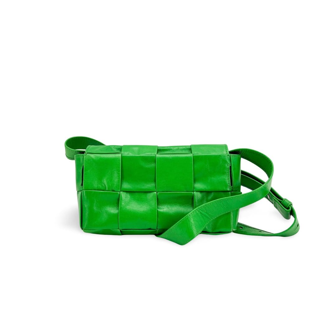 Bottega Veneta Cassette Shoulder Bag Parakeet