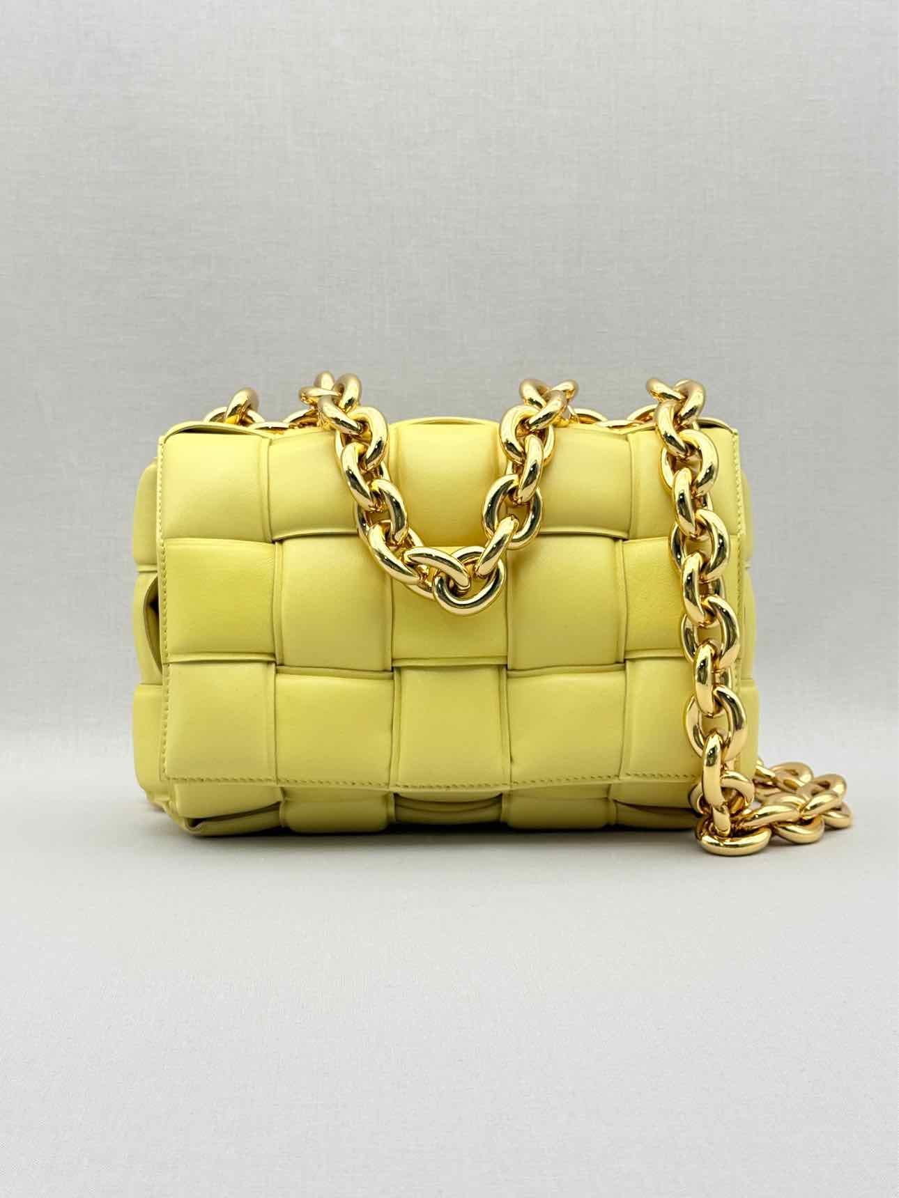 Bottega Veneta Cassette Yellow Shoulder Bag