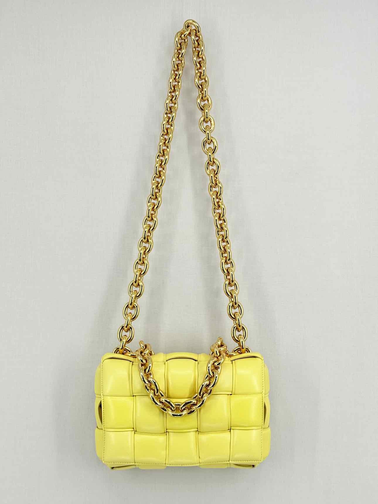Bottega Veneta Cassette Yellow Shoulder Bag